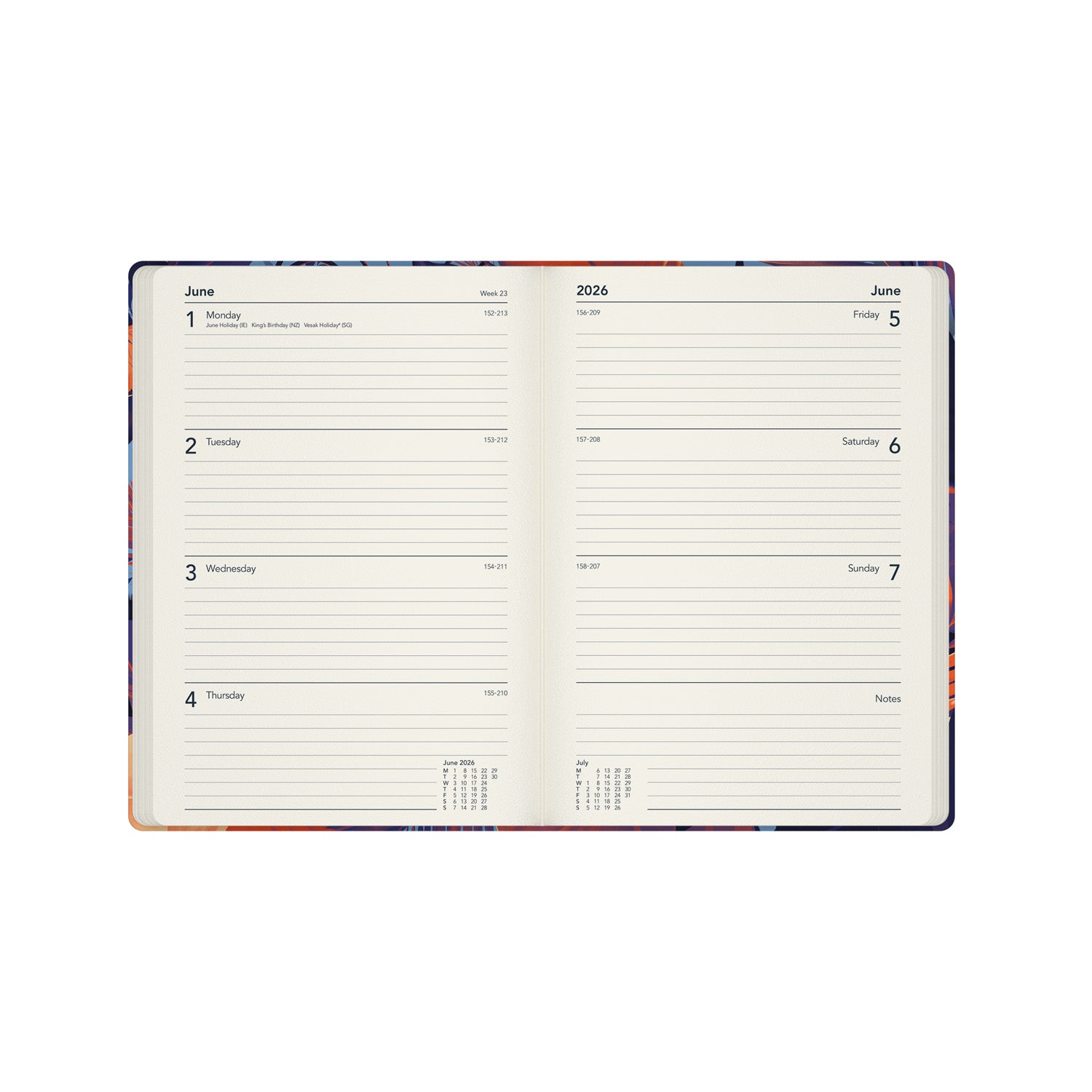 Down the Garden Path- A5  Week-To-View - Diary - 2026 Calendar Year Planner