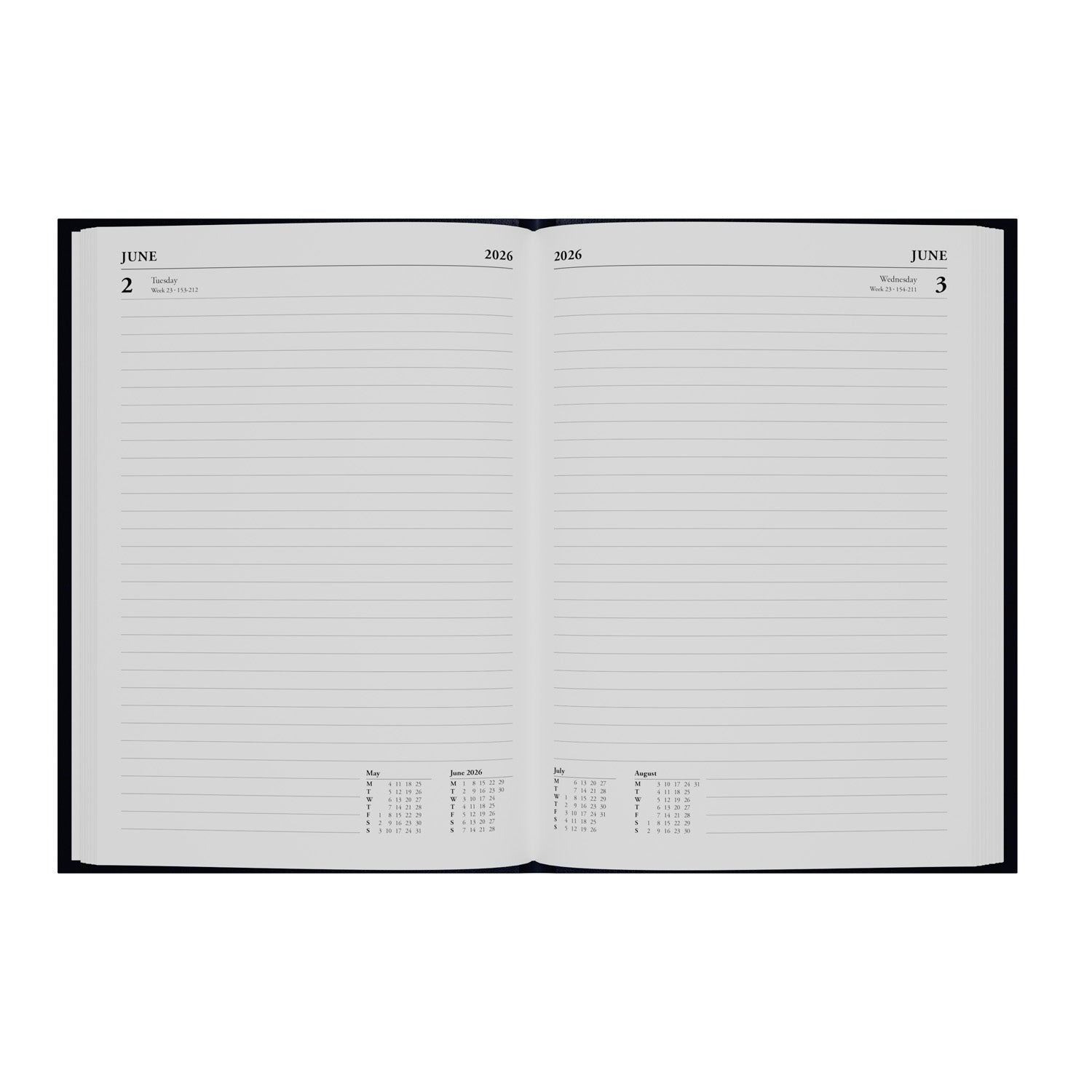 Essential - A5 Day-to-Page Diary - 2026 Calendar Year Planner
