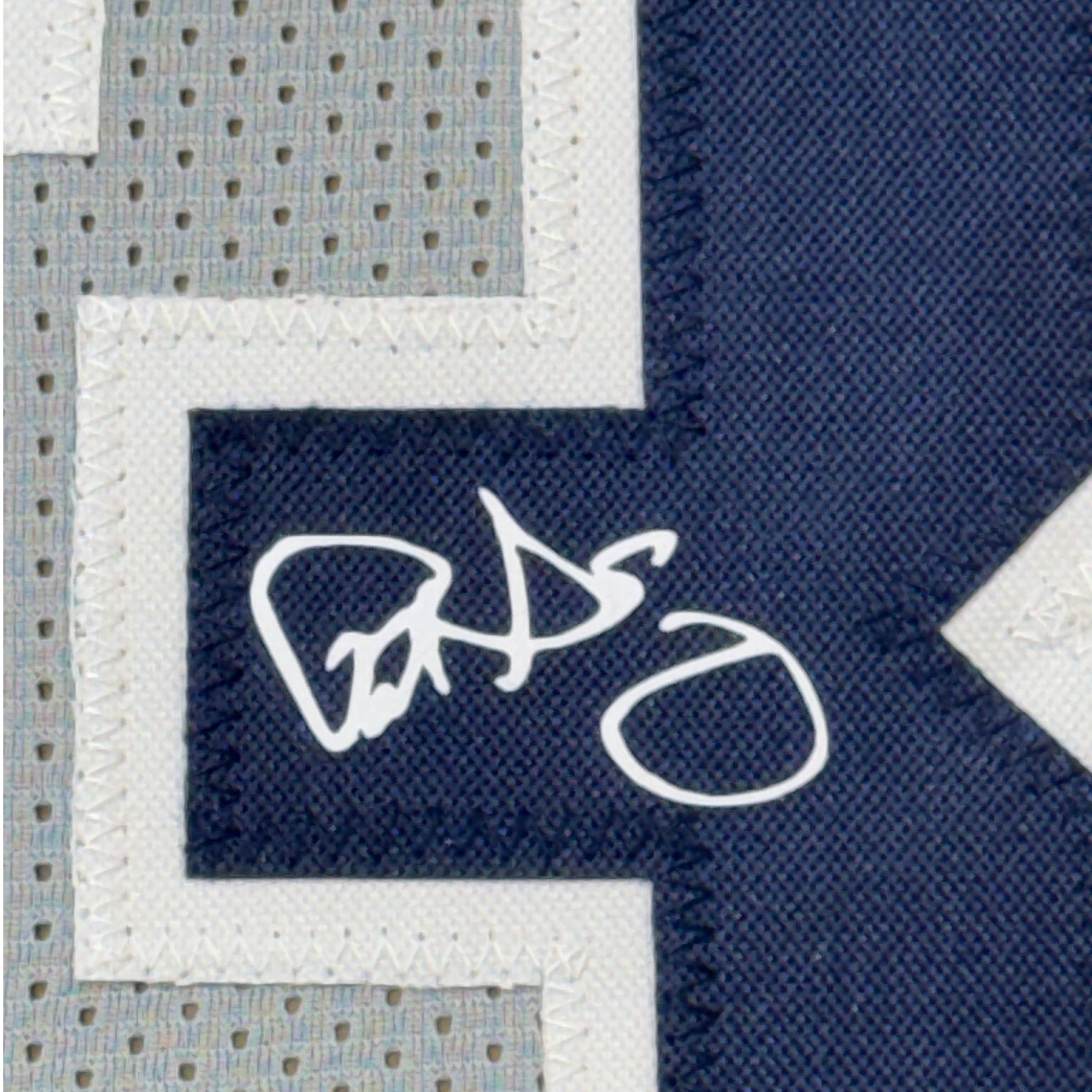 Framed Facsimile Autographed Patrick Ewing 35x39 Georgetown Grey Reprint Laser Auto College Basketball Jersey