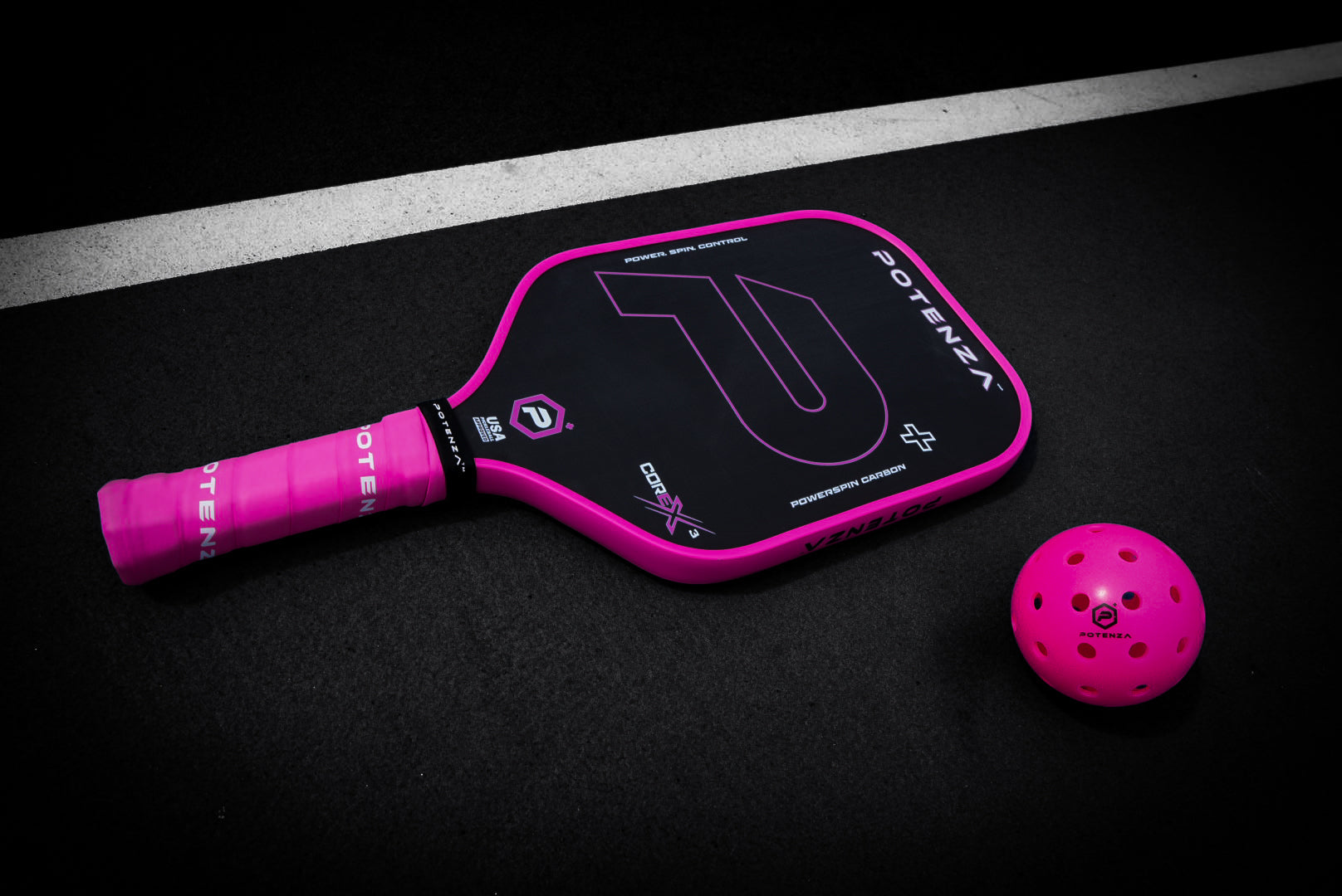 P+ PowerSpin Carbon COREx3 (Neon Pink)