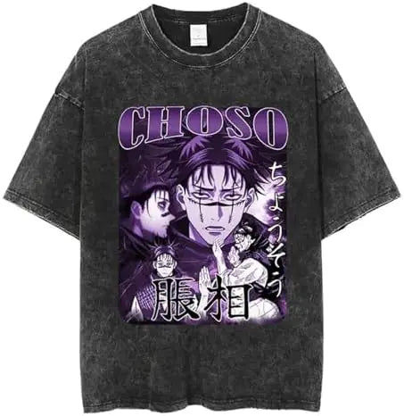 Vintage Washable T-Shirt - Streetwear Anime Graphic