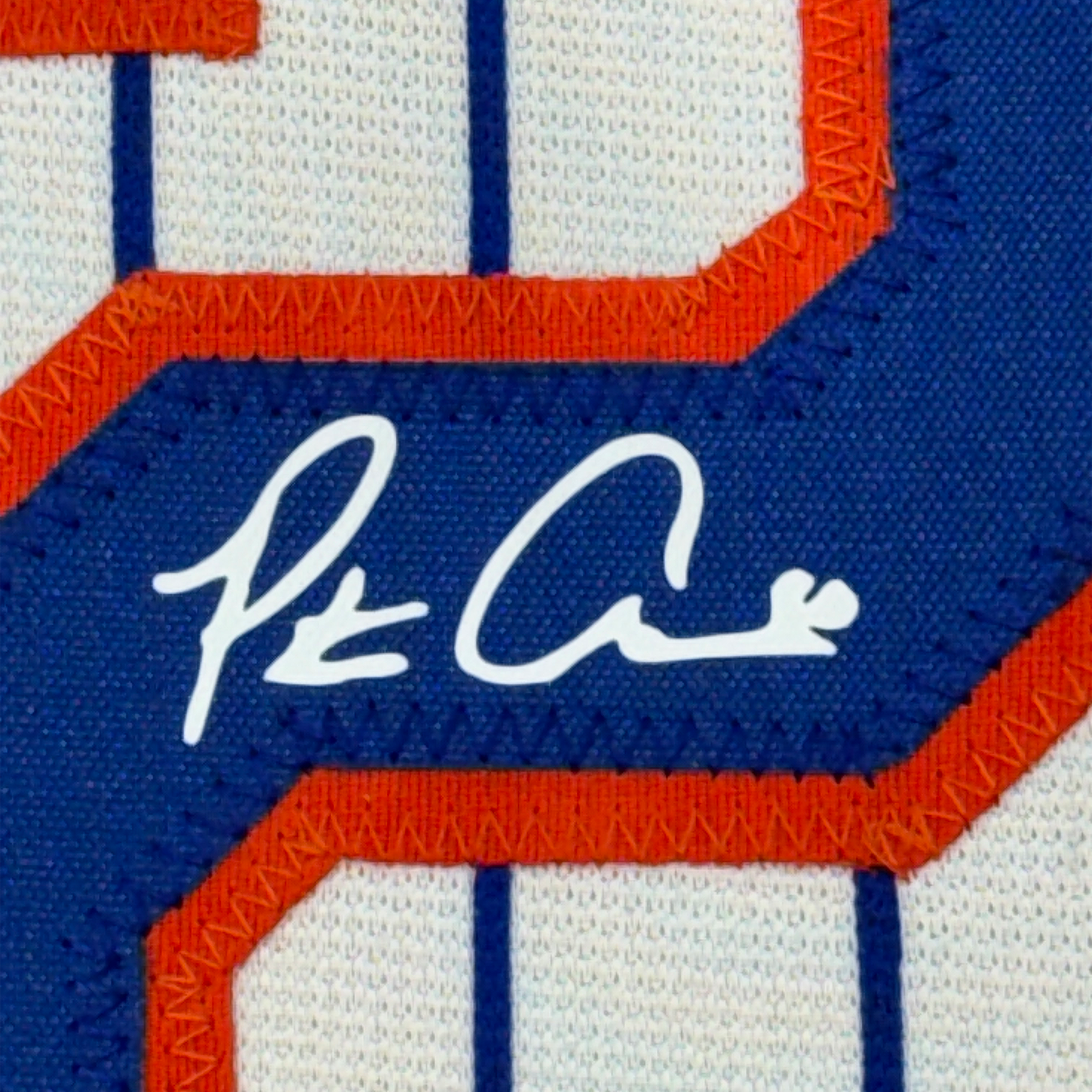 Framed Facsimile Autographed Pete Alonso 35x39 New York Pinstripe Reprint Laser Auto Baseball Jersey