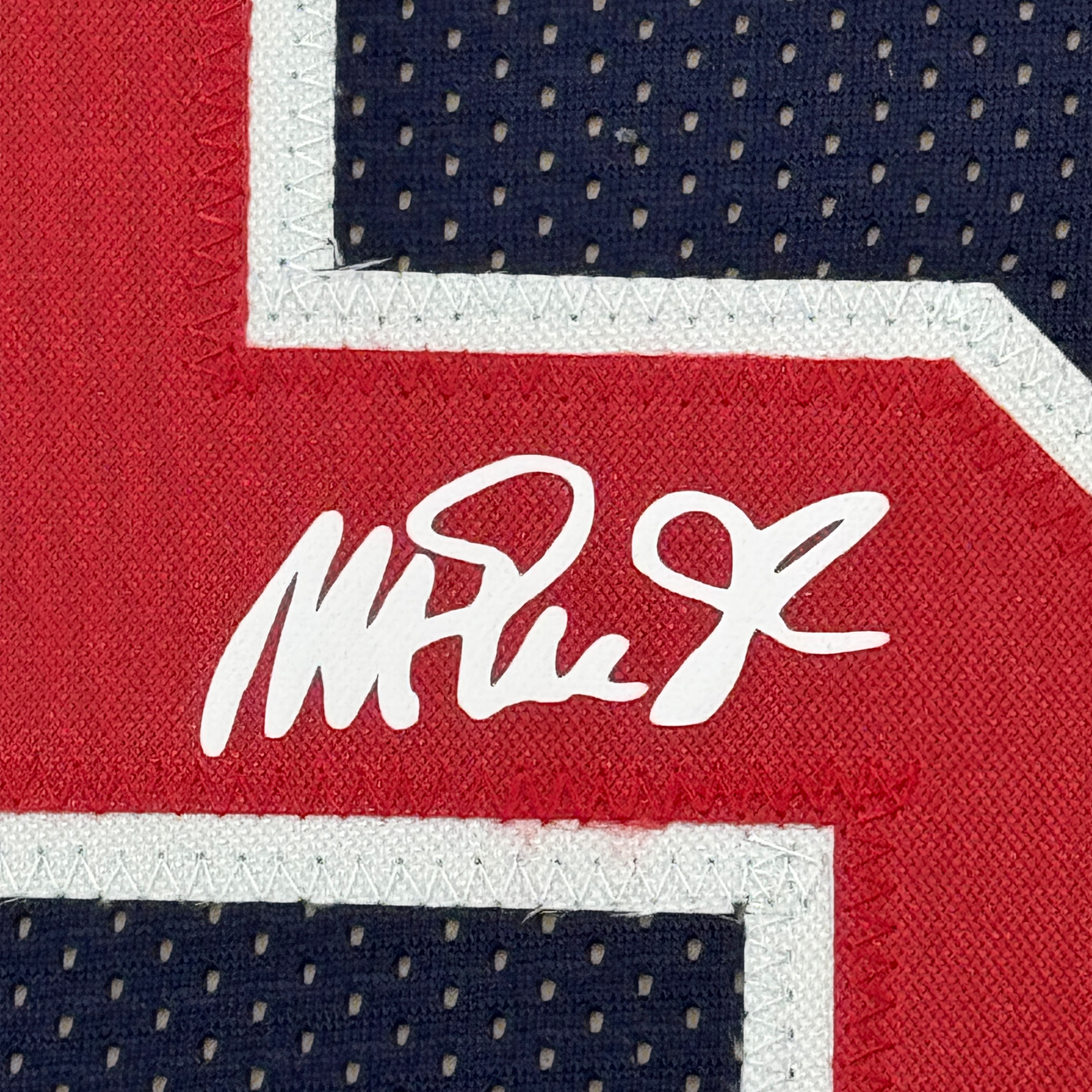 Framed Facsimile Autographed Earvin Magic Johnson 35x39 United States Team USA Olympics Blue Reprint Laser Auto Basketball Jersey