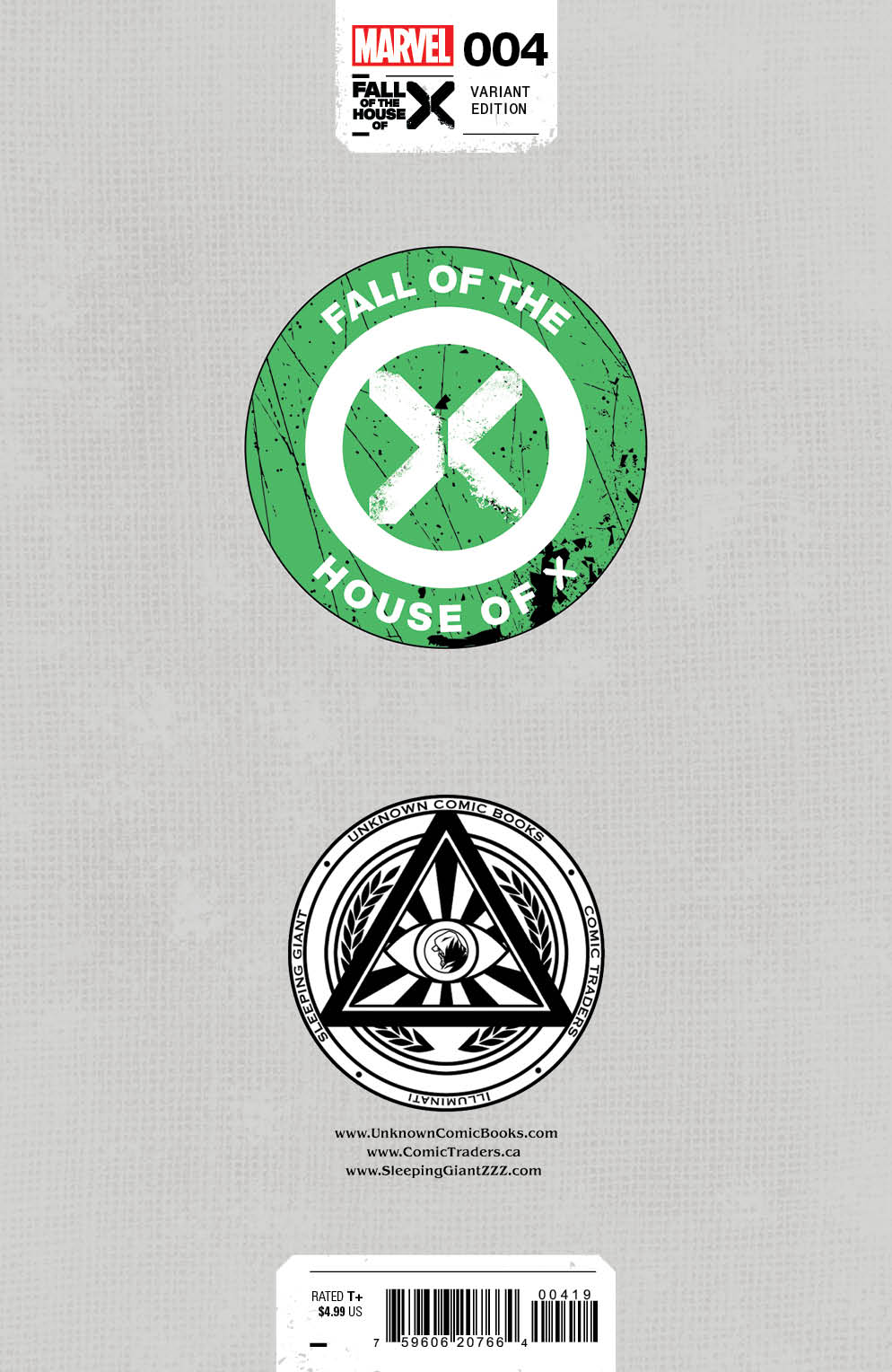 [2 PACK] FALL OF THE HOUSE OF X #4 UNKNOWN COMICS KAARE ANDREWS EXCLUSIVE VAR [FHX] (04/17/2024)