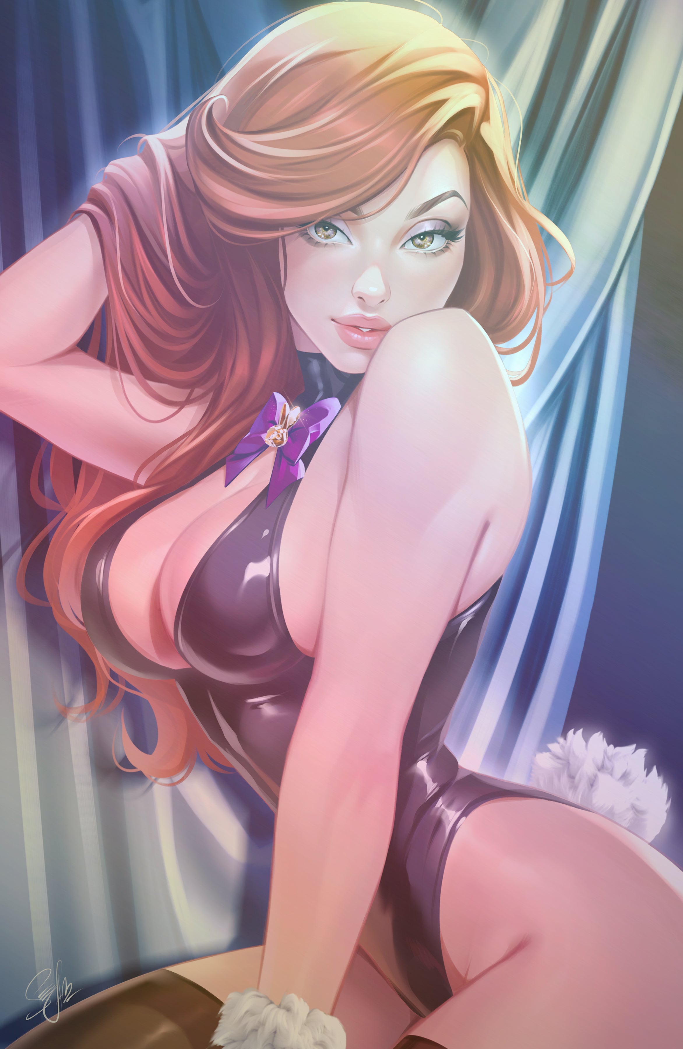 WAIFU CHRONICLES #1 - MAIN ATTRACTION COSPLAY - HOLOFOIL/MAGMA FOIL/LEATHER - by Katya Sinyukhina