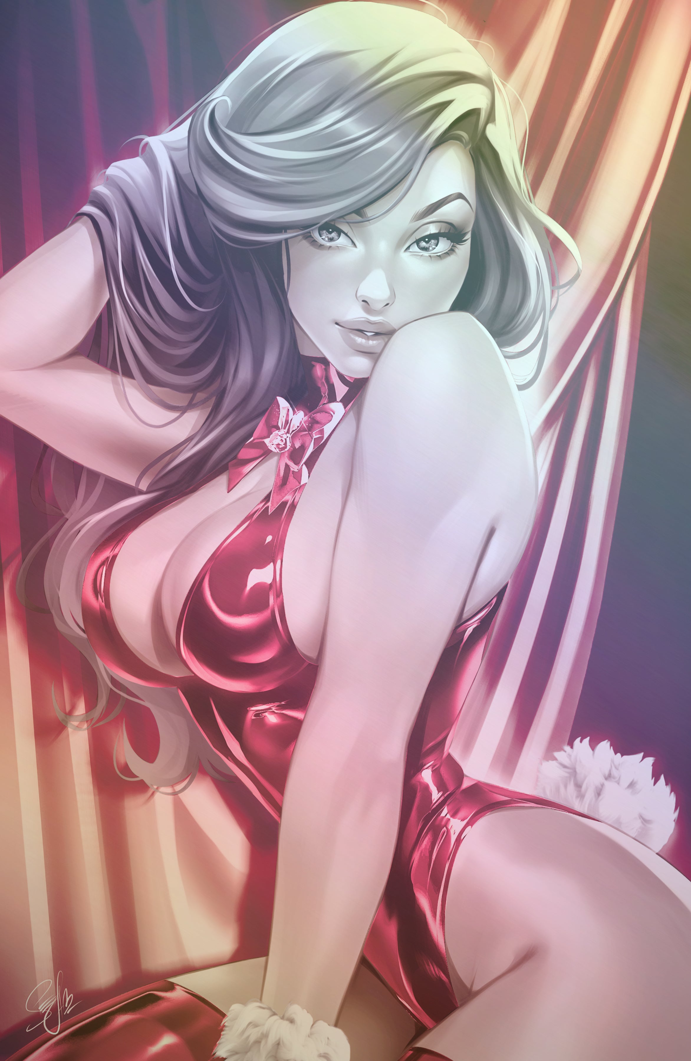 WAIFU CHRONICLES #1 - MAIN ATTRACTION COSPLAY - HOLOFOIL/MAGMA FOIL/LEATHER - by Katya Sinyukhina