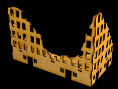 Ruined City Building 3 (MDF) - 15MMDF003