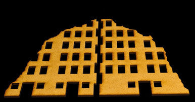 Ruined City Building 1 (MDF) - 15MMDF001