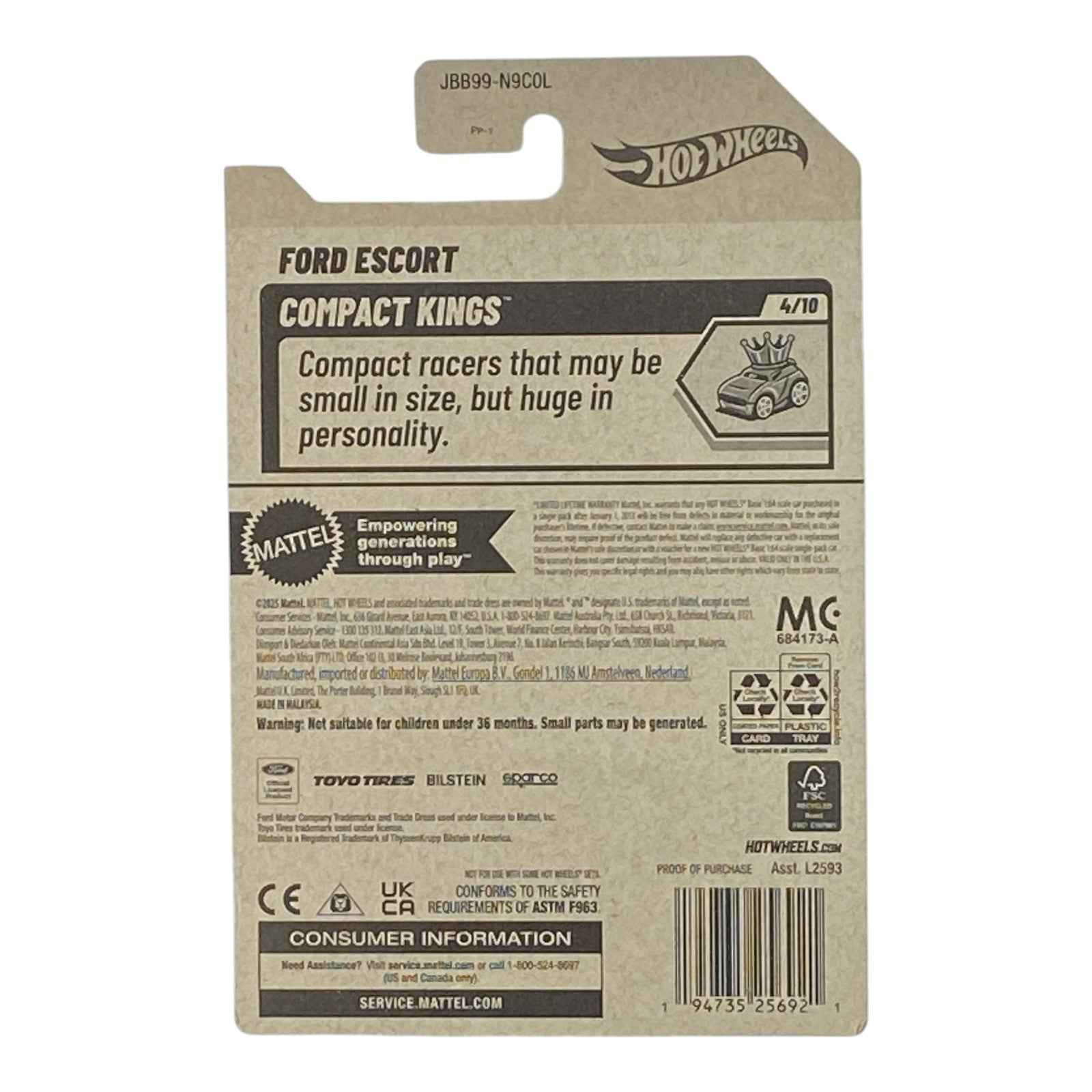 Hot Wheels Ford Escort - Compact Kings Series 4/10