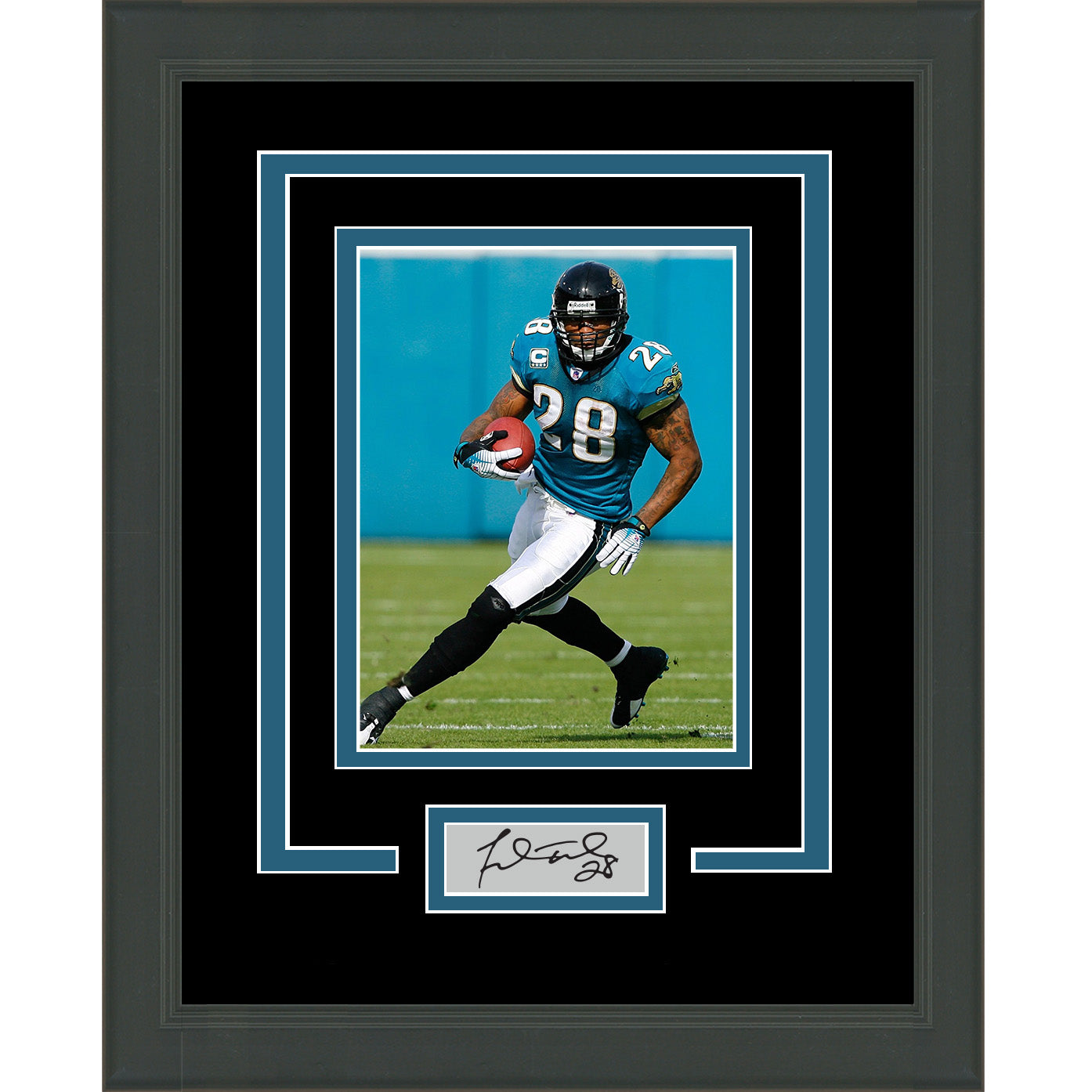 Framed Fred Taylor Facsimile Laser Engraved Signature Auto Jacksonville Jaguars 11x14 Football Photo