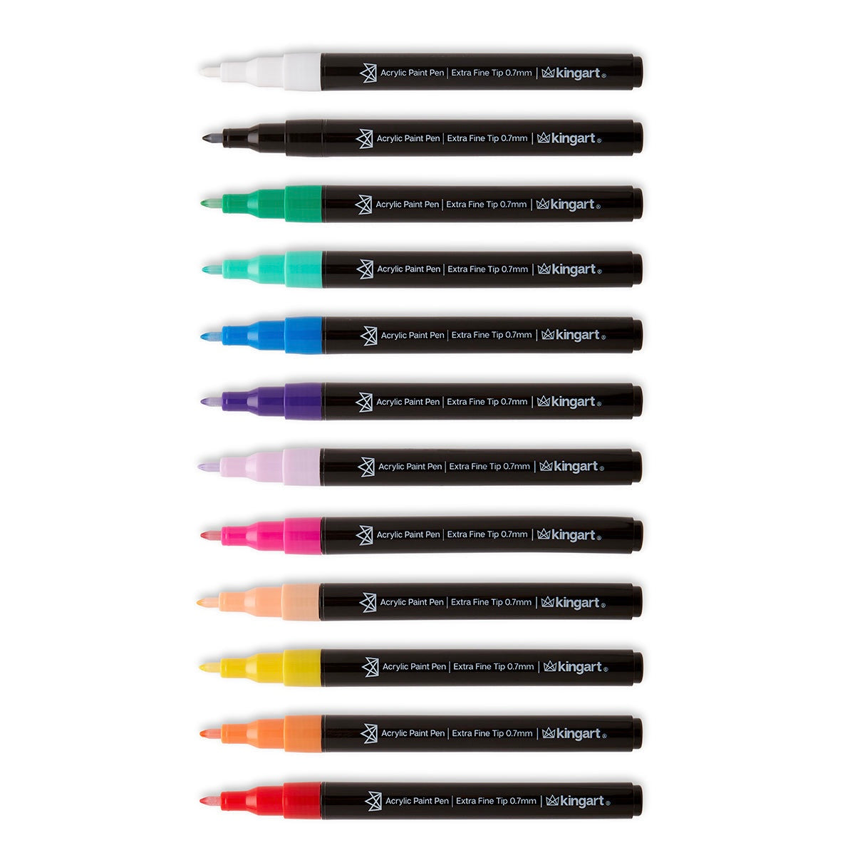 Acrylic Paint Pens Extra Fine 12 Colors