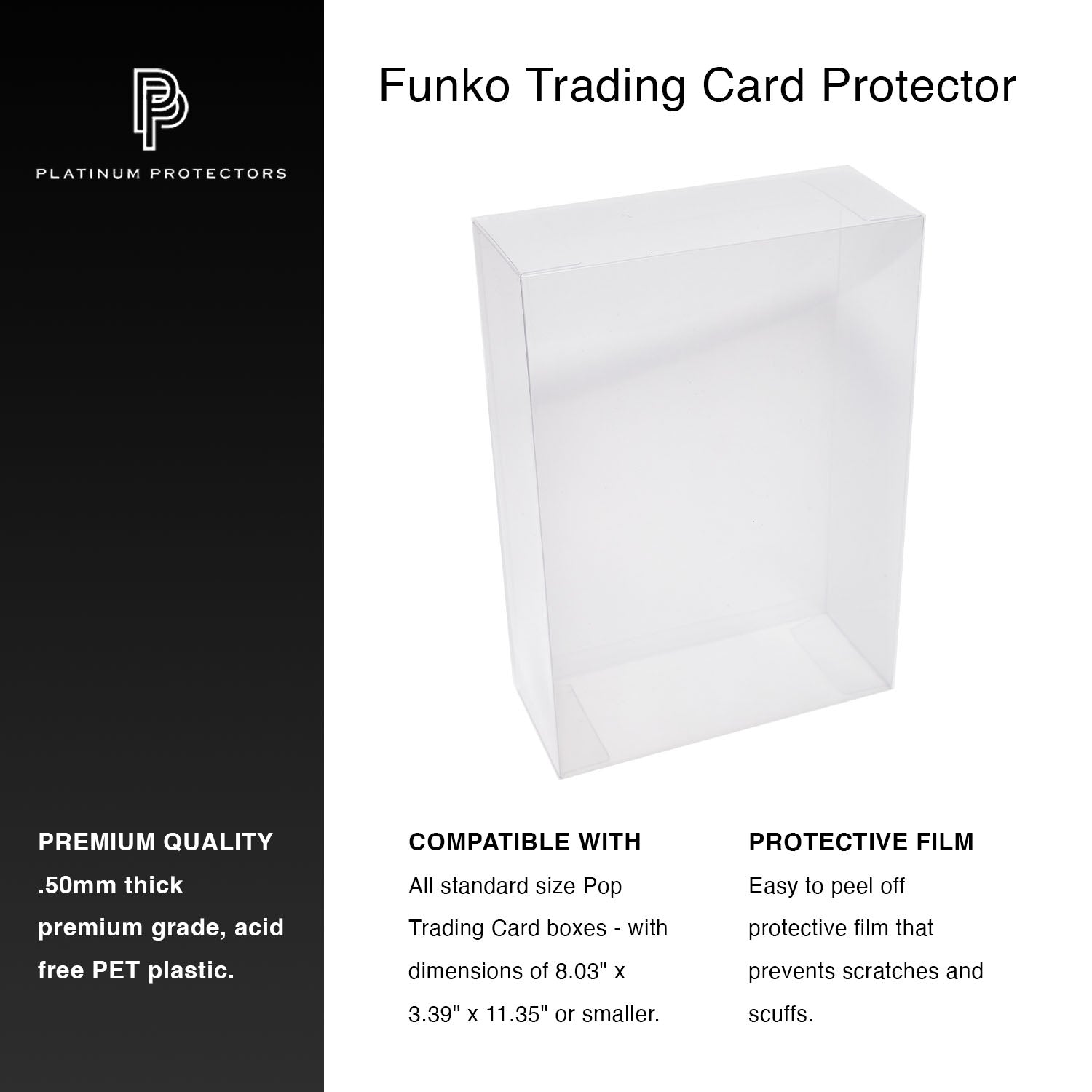 Platinum Protectors for Funko Trading Cards Boxes