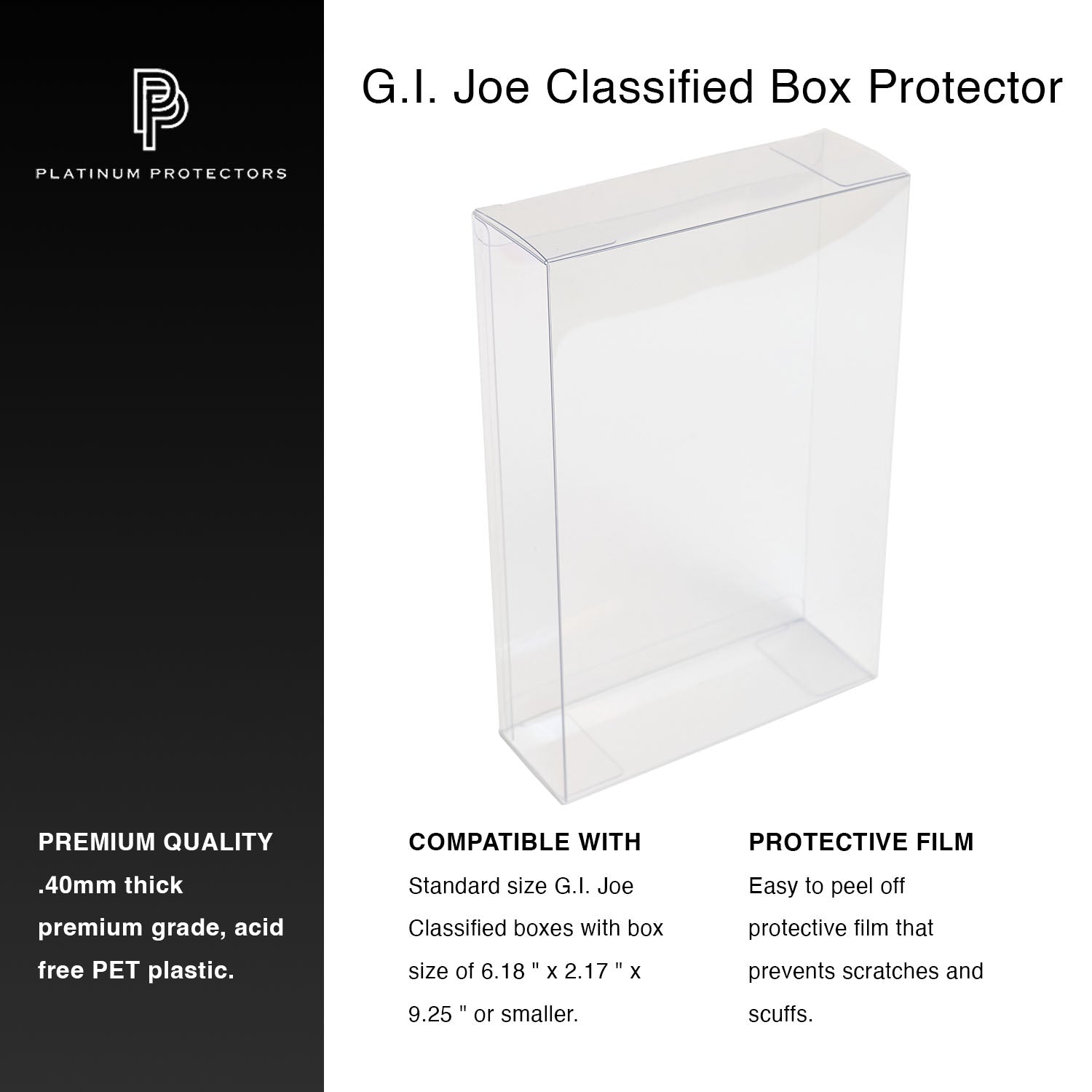 Platinum Protectors for G.I. Joe Classified 6" Action Figure Box