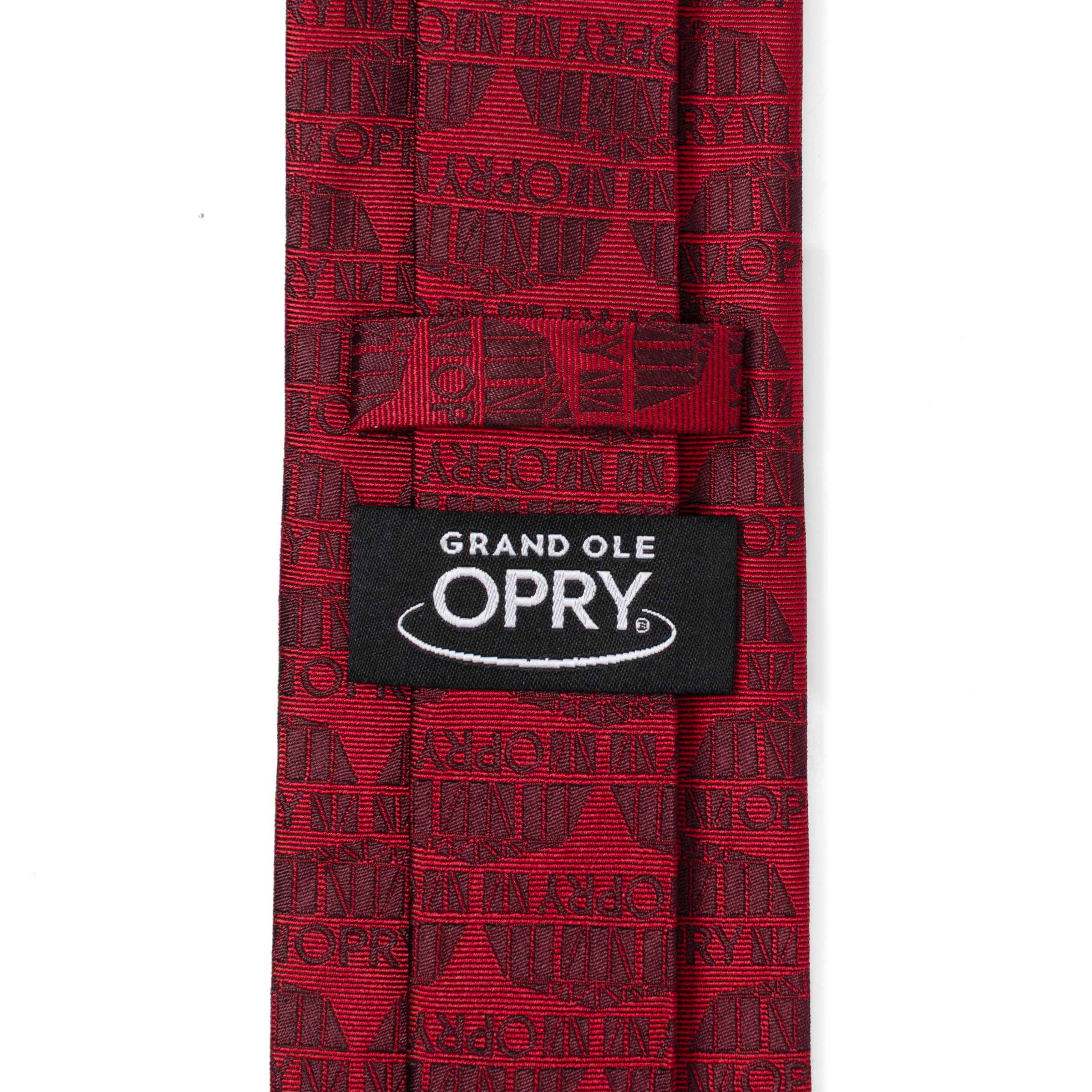 Grand Ole Opry Auditorium Red Men's Tie
