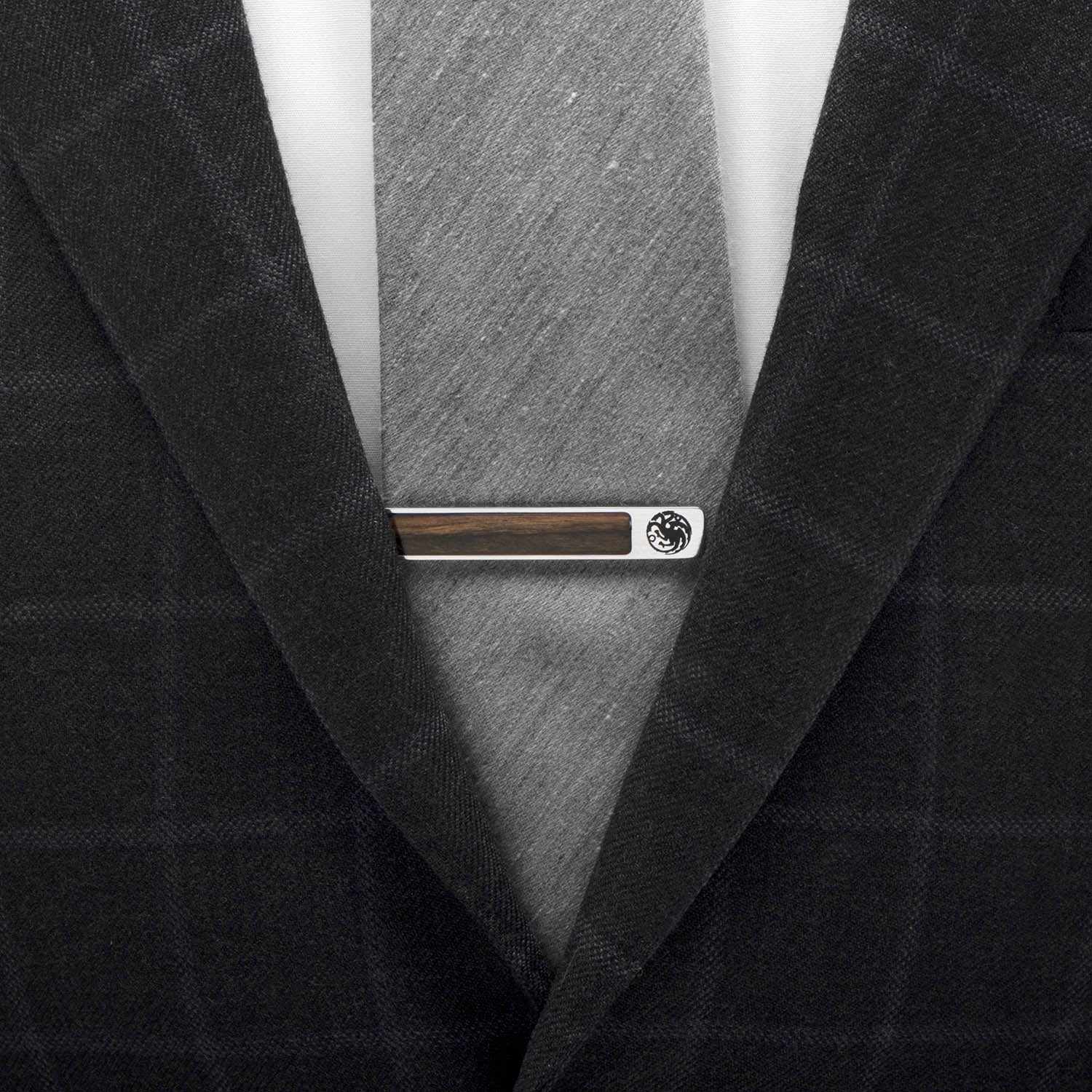 Game of Thrones Targaryen Inlaid Wood Tie Clip