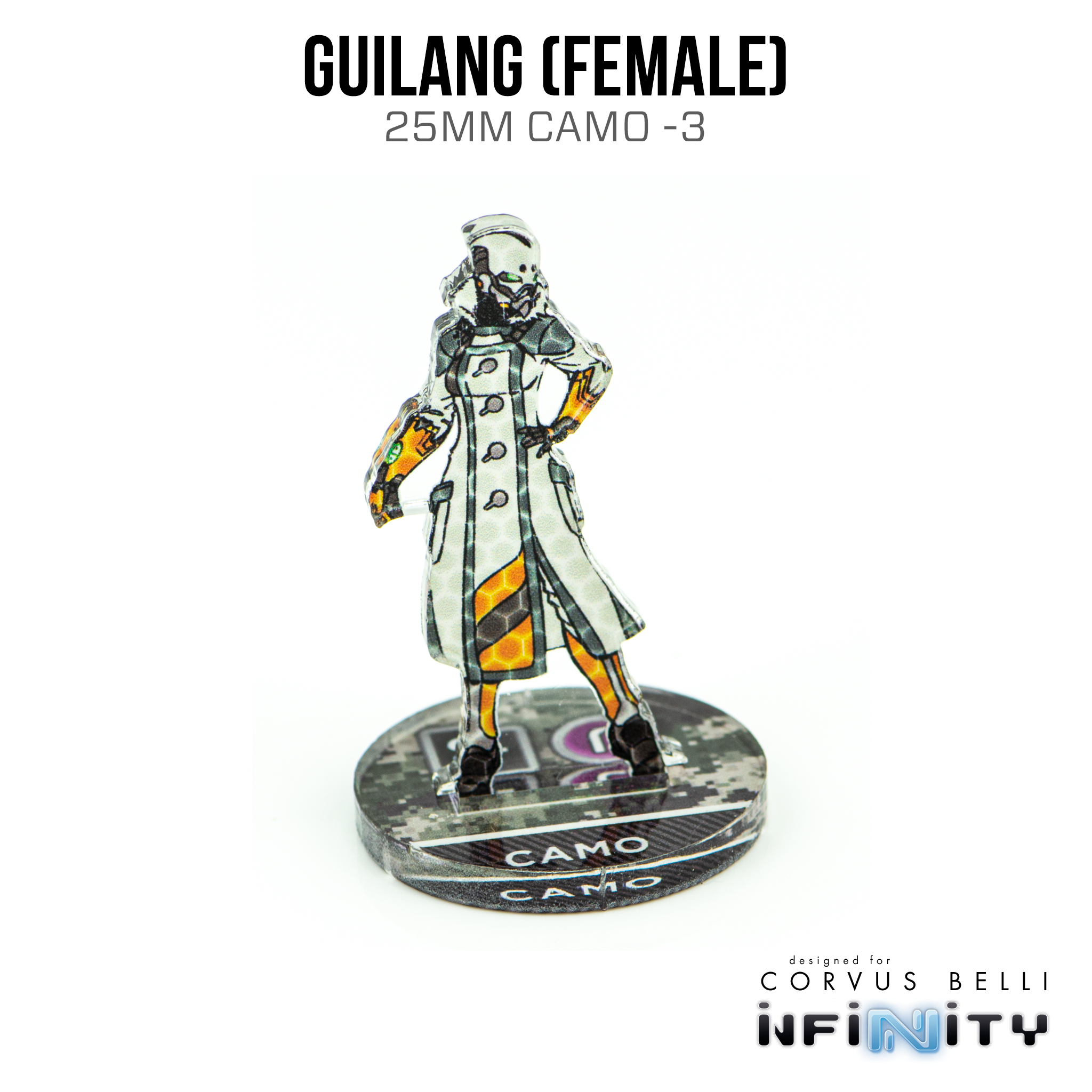 Infinity 3D Markers: Guilang, Female (25mm Camo -3)