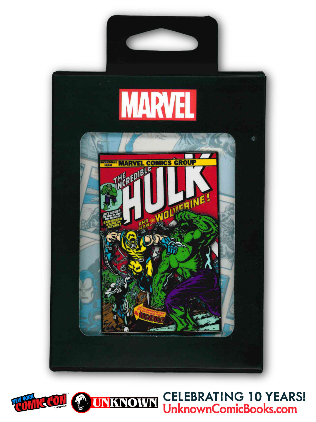Incredible Hulk #181 3" Enamel Pin NYCC 2026 | Unknown Comics Exclusve (10/28/2026)