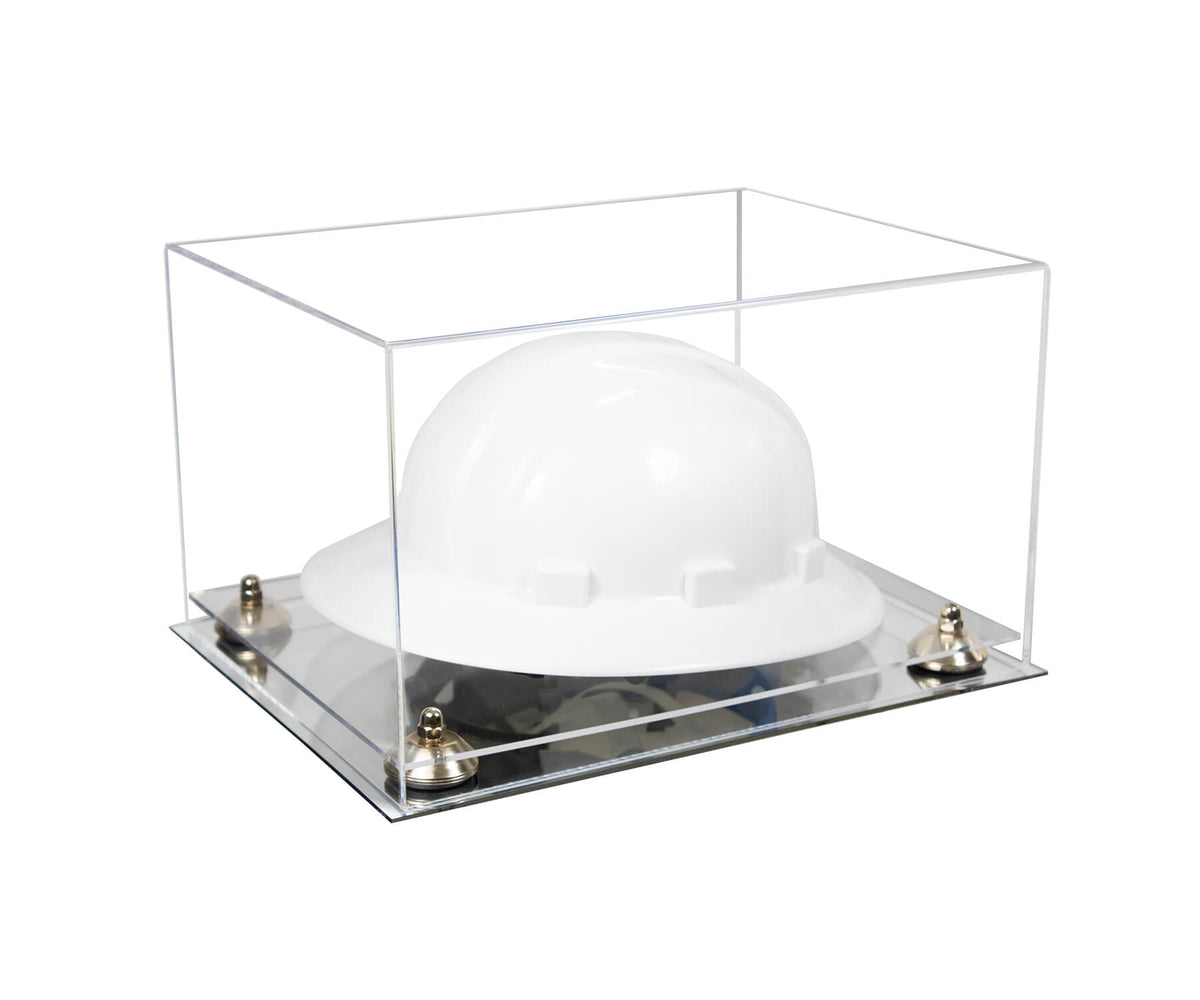 Clear Acrylic Large Helmet - Large Safety Helmet Display Case - Clear (A082/V13)