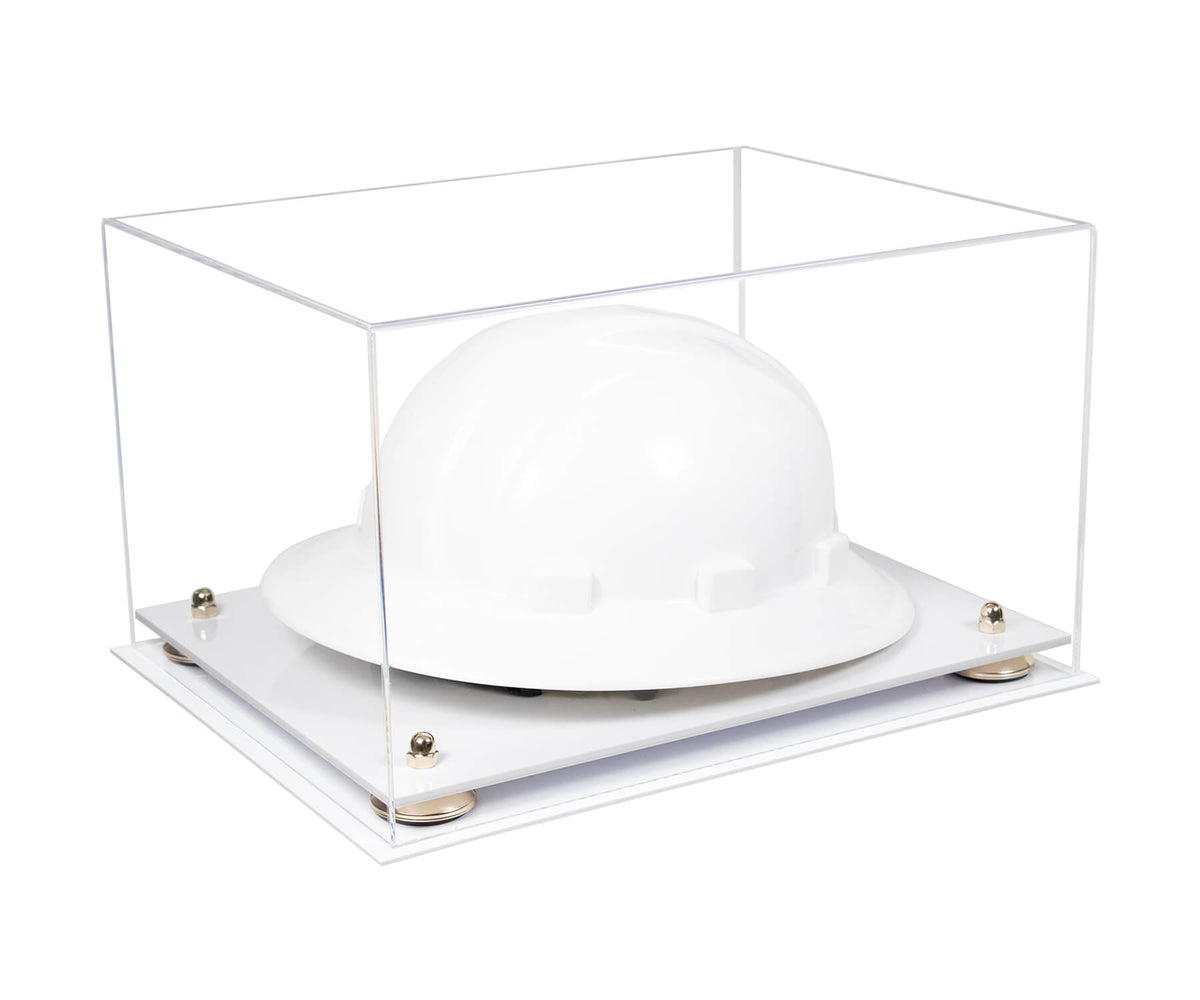 Clear Acrylic Large Helmet - Large Safety Helmet Display Case - Clear (A082/V13)