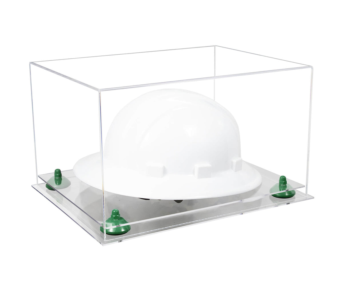 Clear Acrylic Large Helmet - Large Safety Helmet Display Case - Clear (A082/V13)