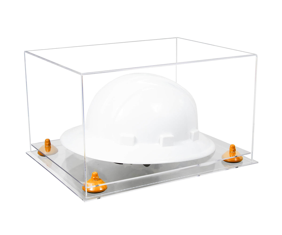 Clear Acrylic Large Helmet - Large Safety Helmet Display Case - Clear (A082/V13)