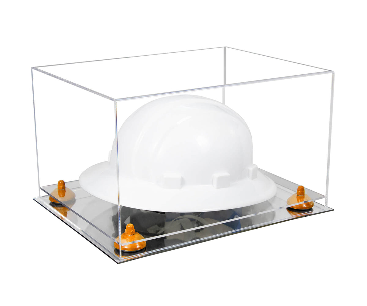 Clear Acrylic Large Helmet - Large Safety Helmet Display Case - Clear (A082/V13)
