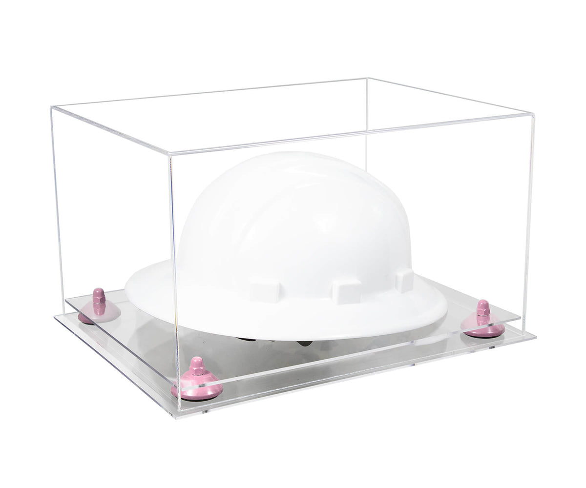 Clear Acrylic Large Helmet - Large Safety Helmet Display Case - Clear (A082/V13)