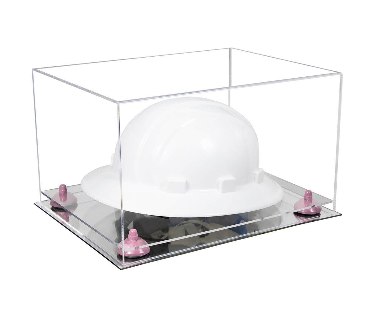 Clear Acrylic Large Helmet - Large Safety Helmet Display Case - Clear (A082/V13)