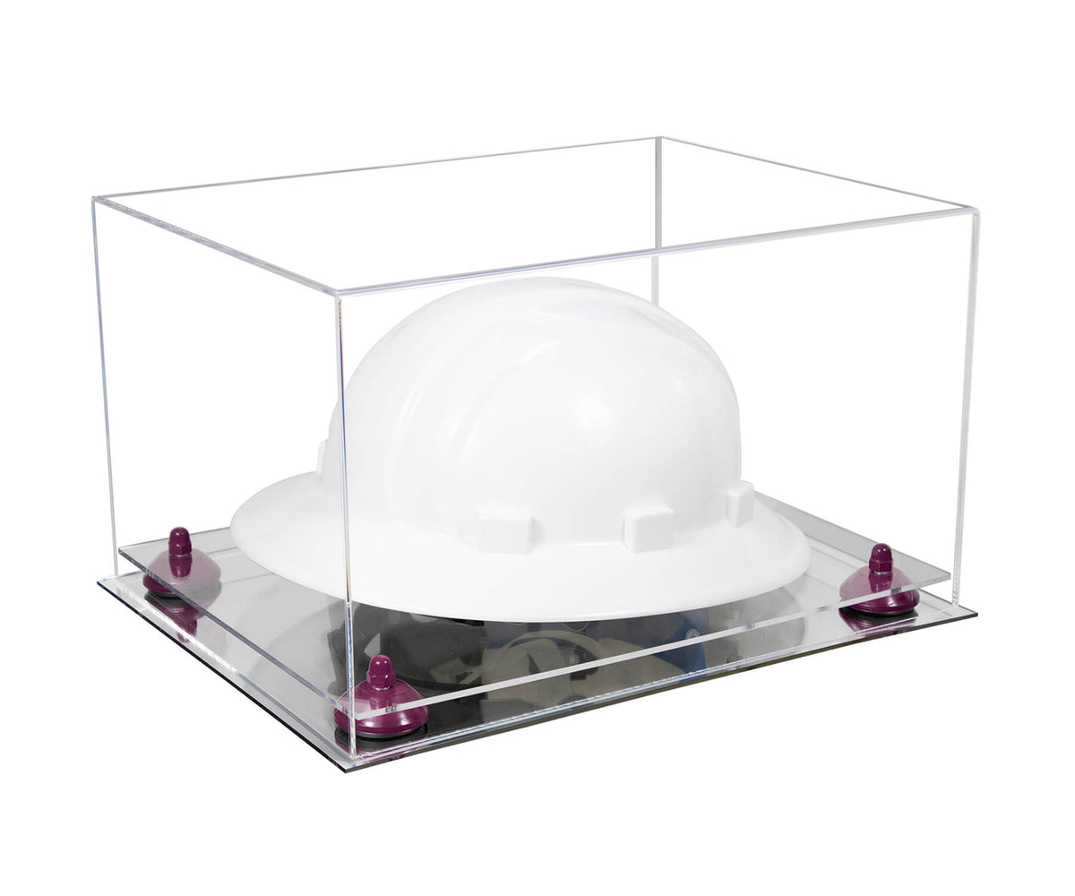 Clear Acrylic Large Helmet - Large Safety Helmet Display Case - Clear (A082/V13)