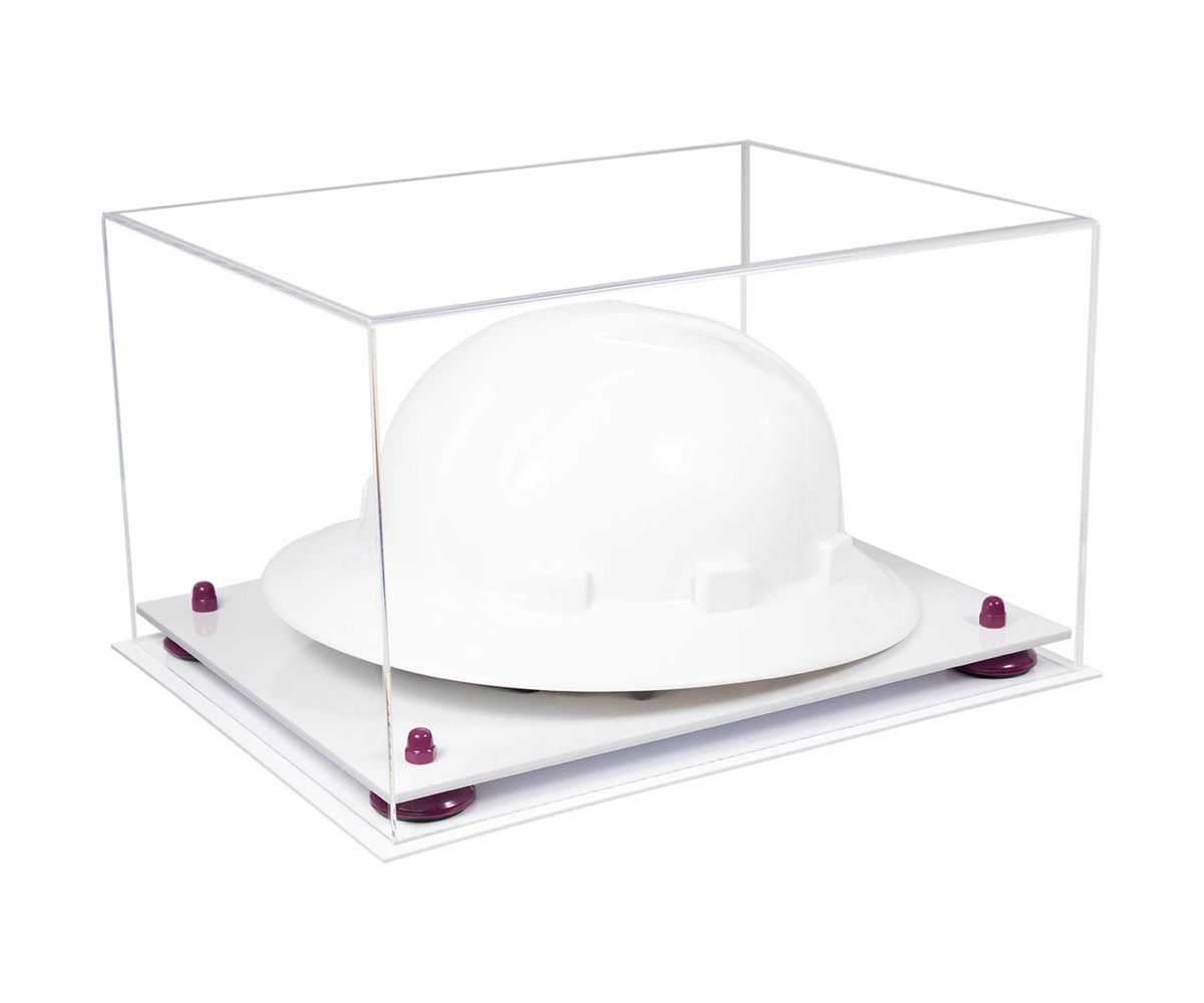 Clear Acrylic Large Helmet - Large Safety Helmet Display Case - Clear (A082/V13)