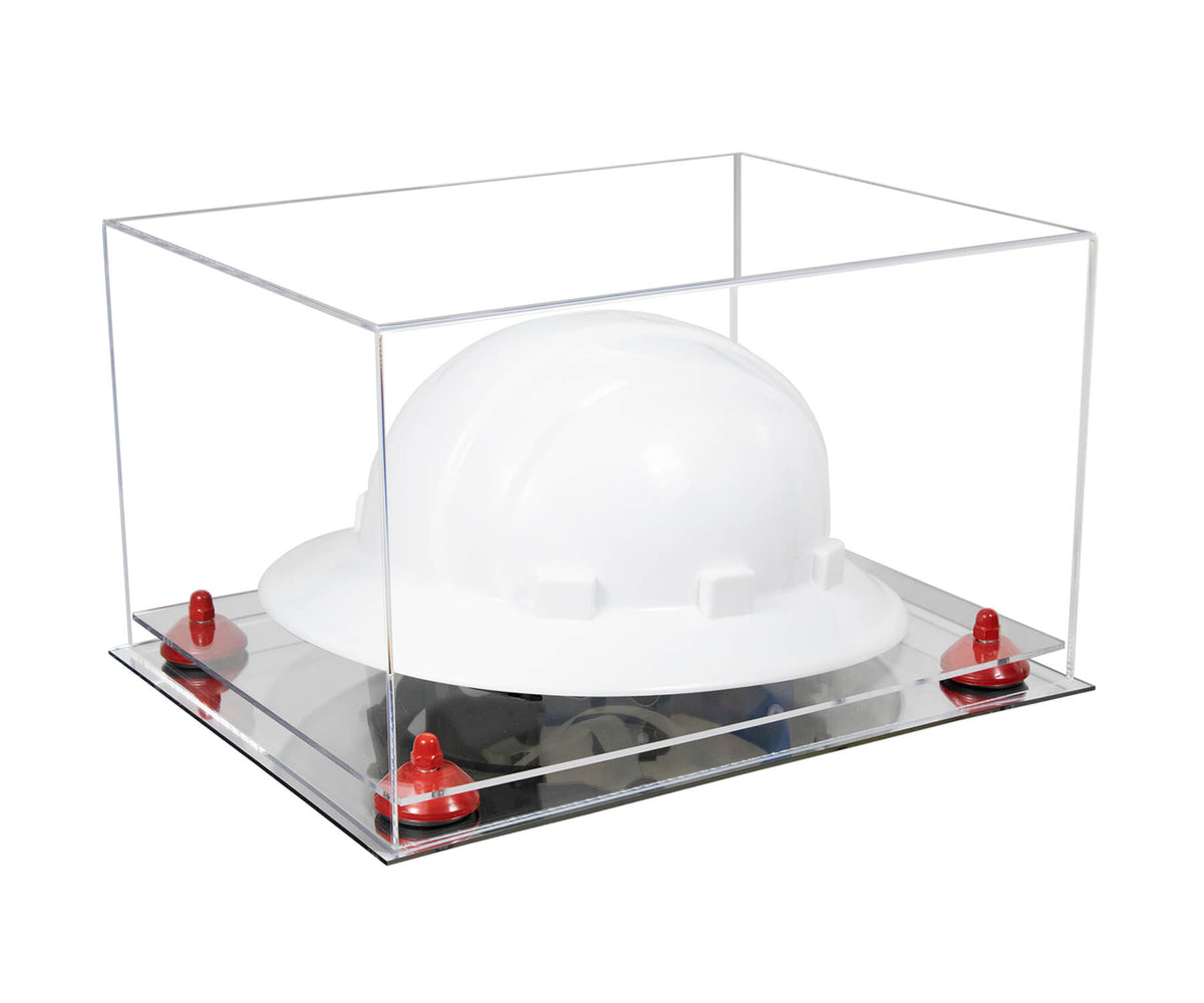 Clear Acrylic Large Helmet - Large Safety Helmet Display Case - Clear (A082/V13)