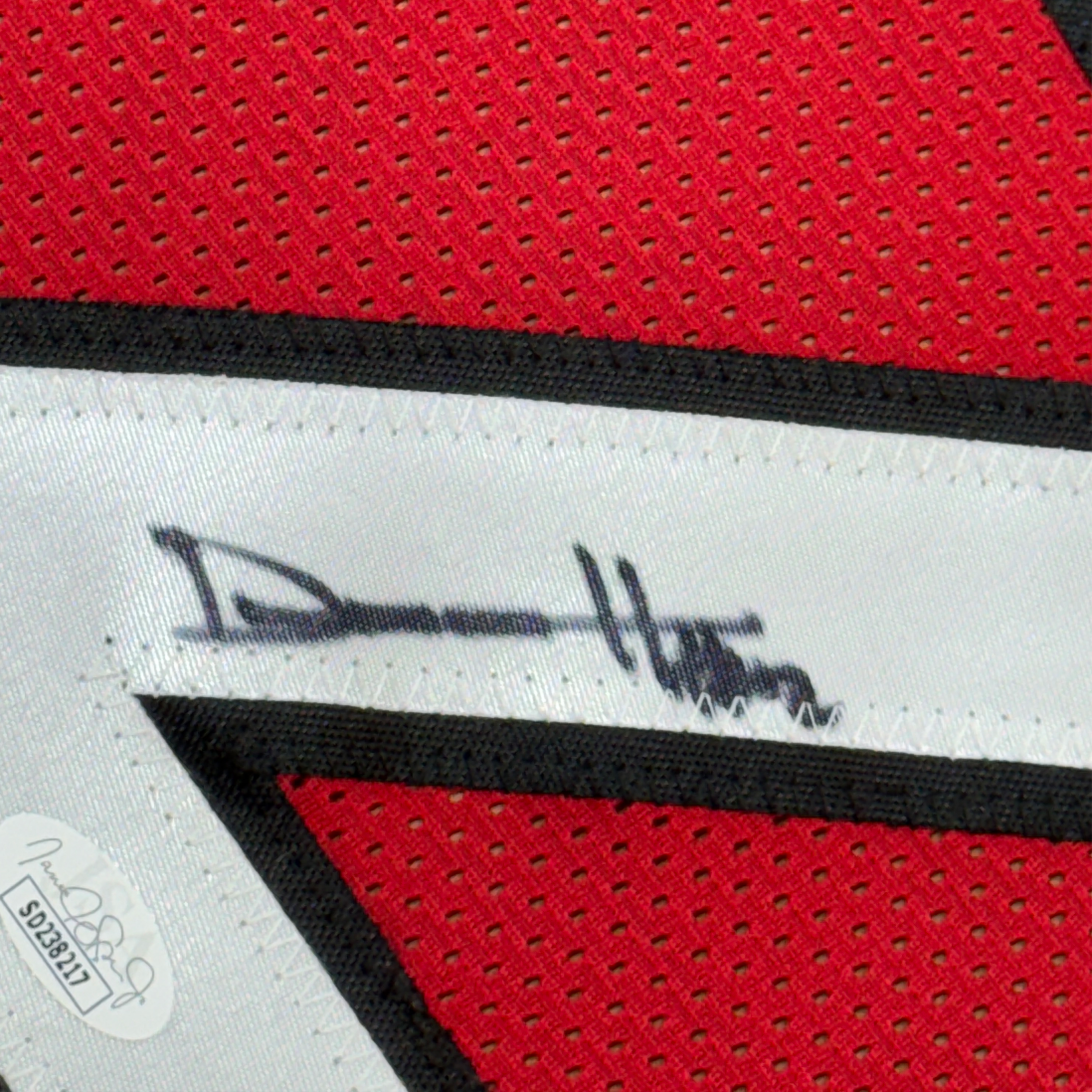 Framed Autographed/Signed Dylan Harper 35x39 Rutgers Red College Basketball Jersey JSA COA