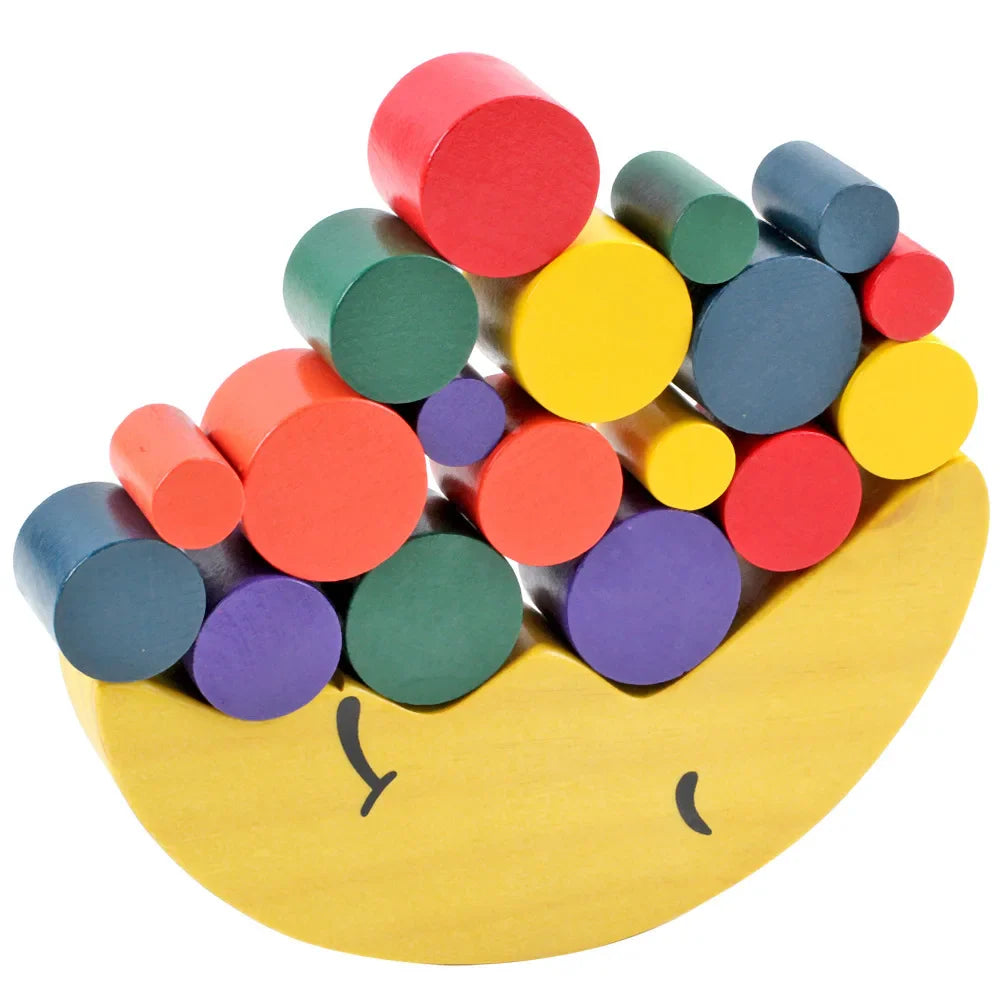 Wooden Moon Balancing Game – Educational Stacking Toy for Kids
