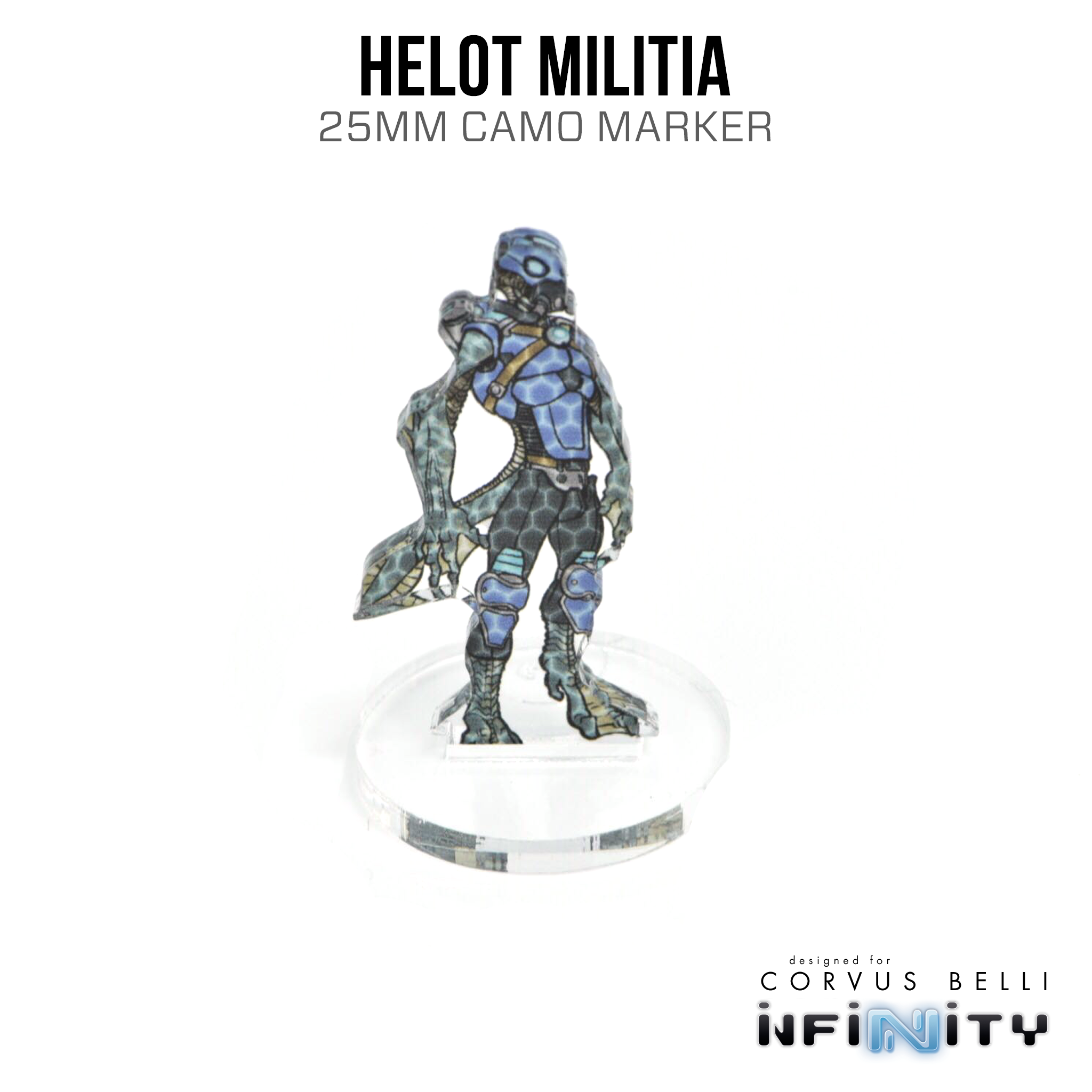 Infinity 3D Markers: Helots (25mm Camo -3, Decoy -1)