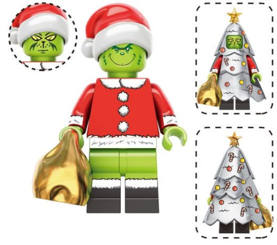 Grinch Minifigure - Unique Holiday Character for Collectors and Fans