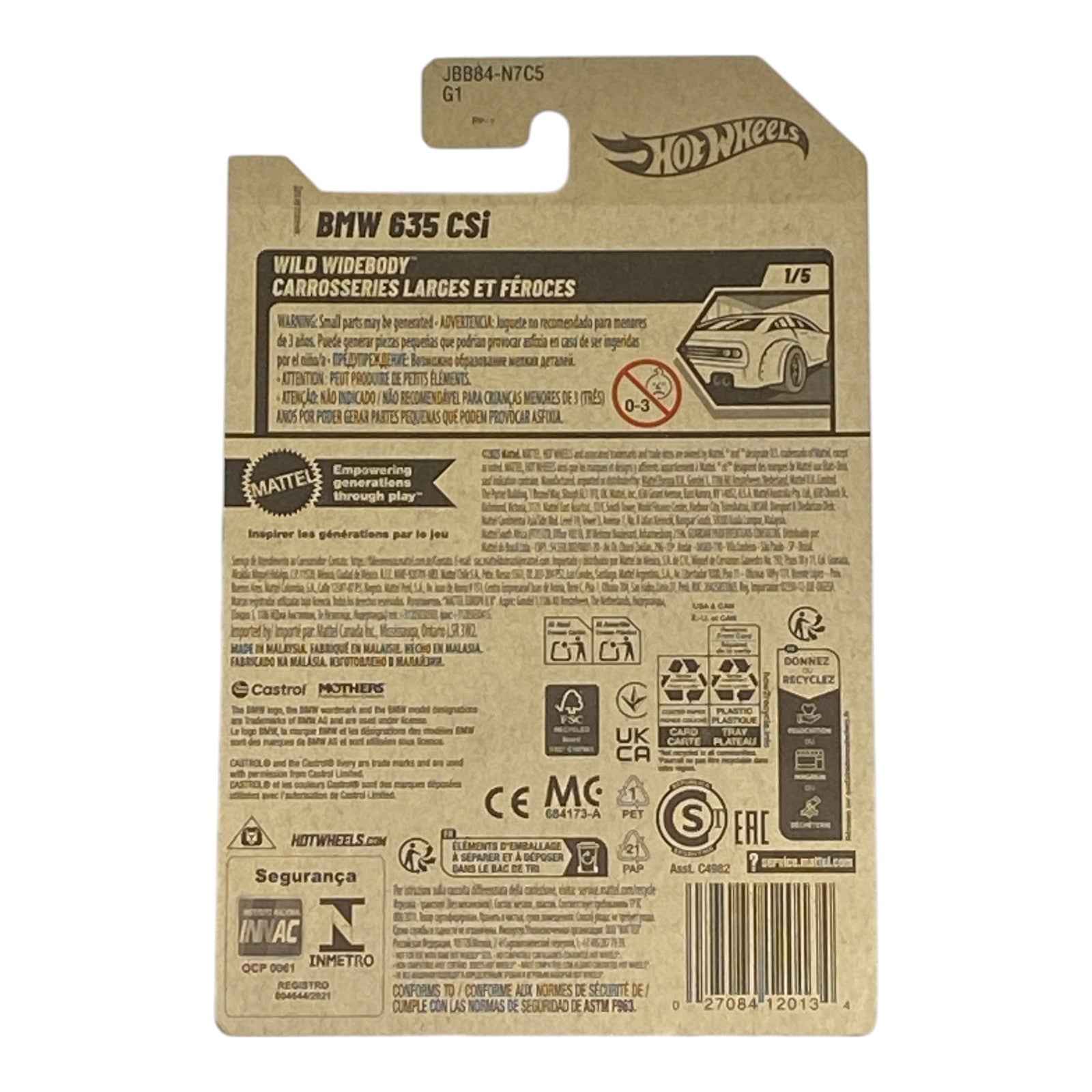 Hot Wheels BMW 635 CSi - Wild Widebody Series 1/5