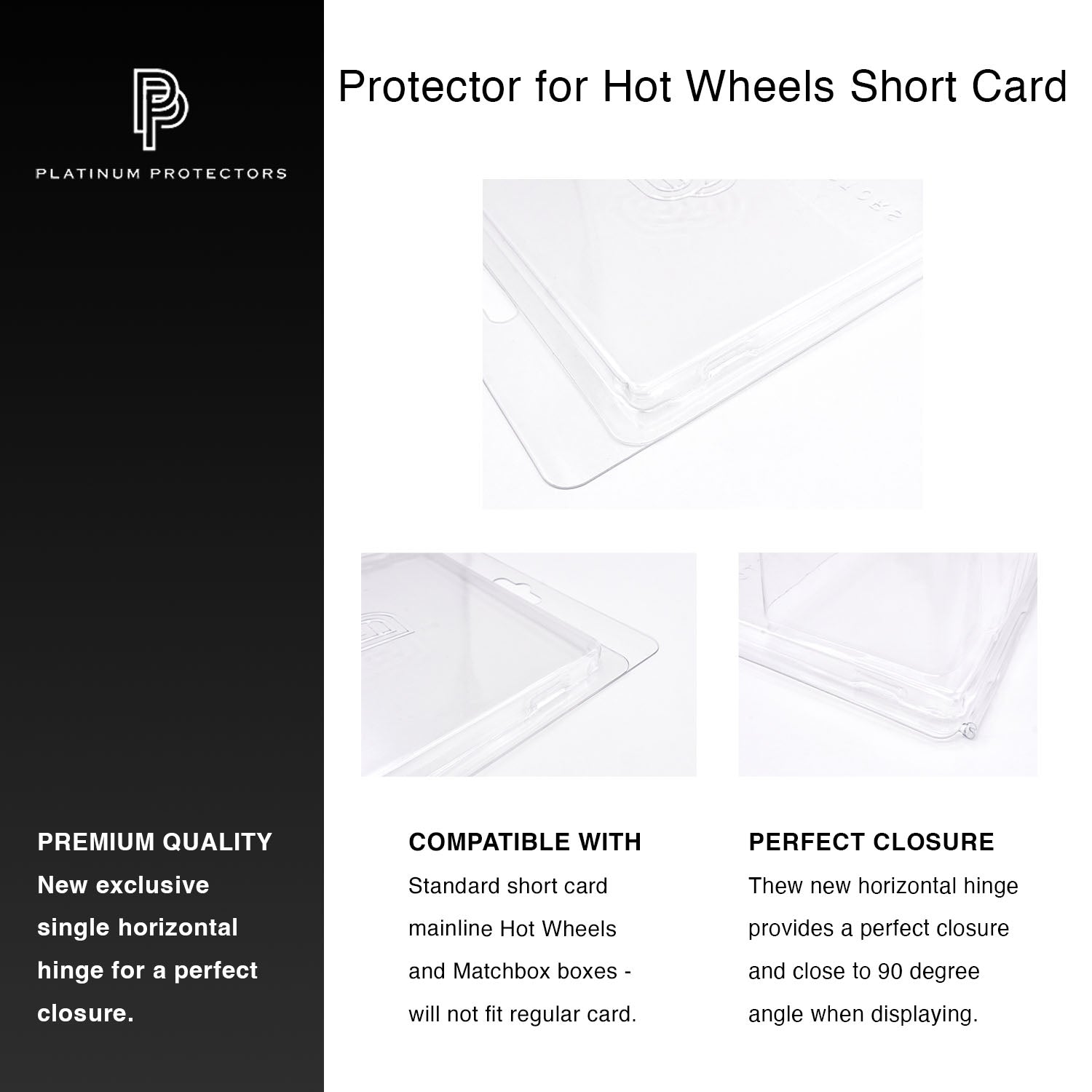 Platinum Protectors for Hot Wheels Short Card Mainline Die Cast Cars