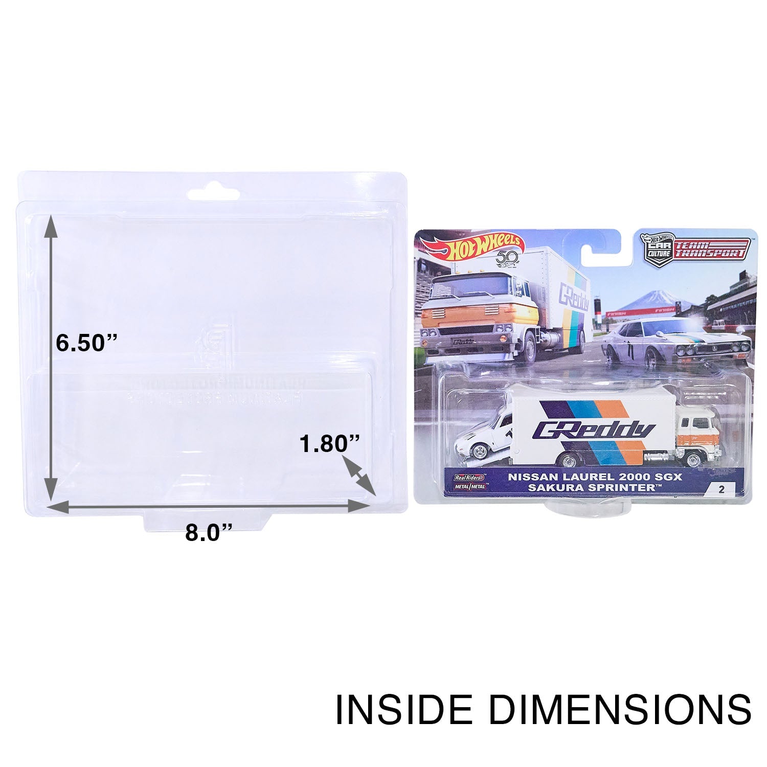 Platinum Protectors for Hot Wheels Team Transport Die Cast Cars