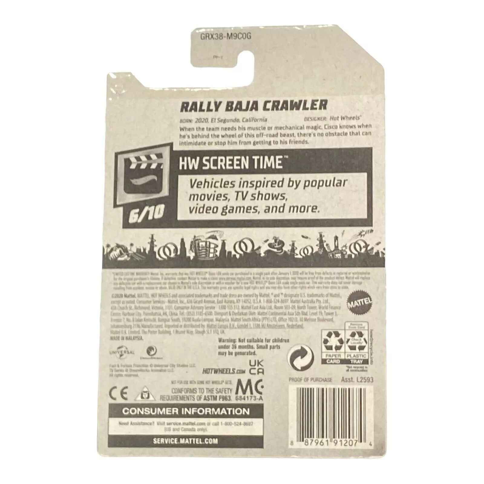 Hot Wheels Rally Baja Crawler - Fast & Furious Spy Racers - Screen Time Series