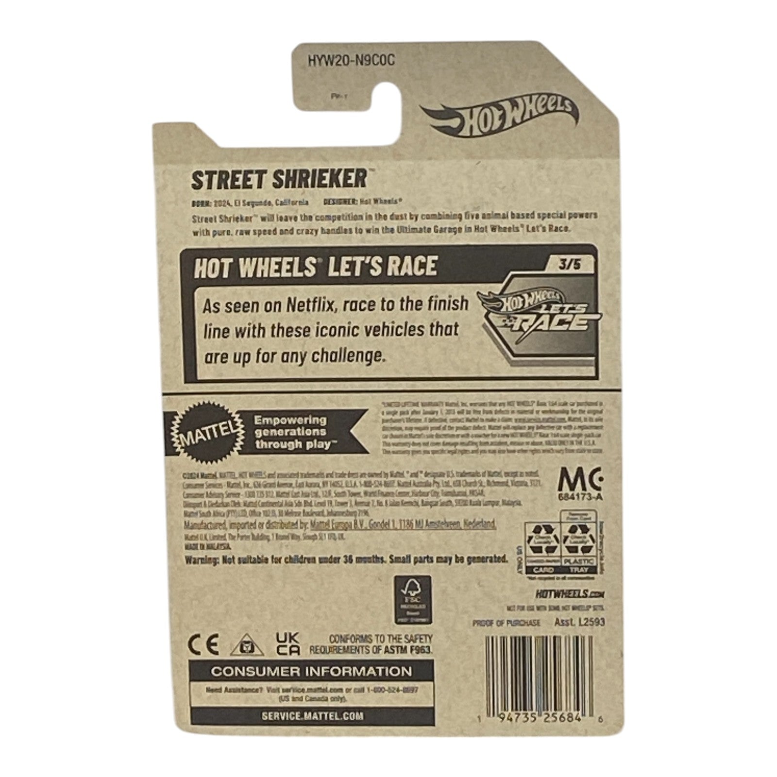 Hot Wheels Street Shrieker - Let's Race Series 3/5