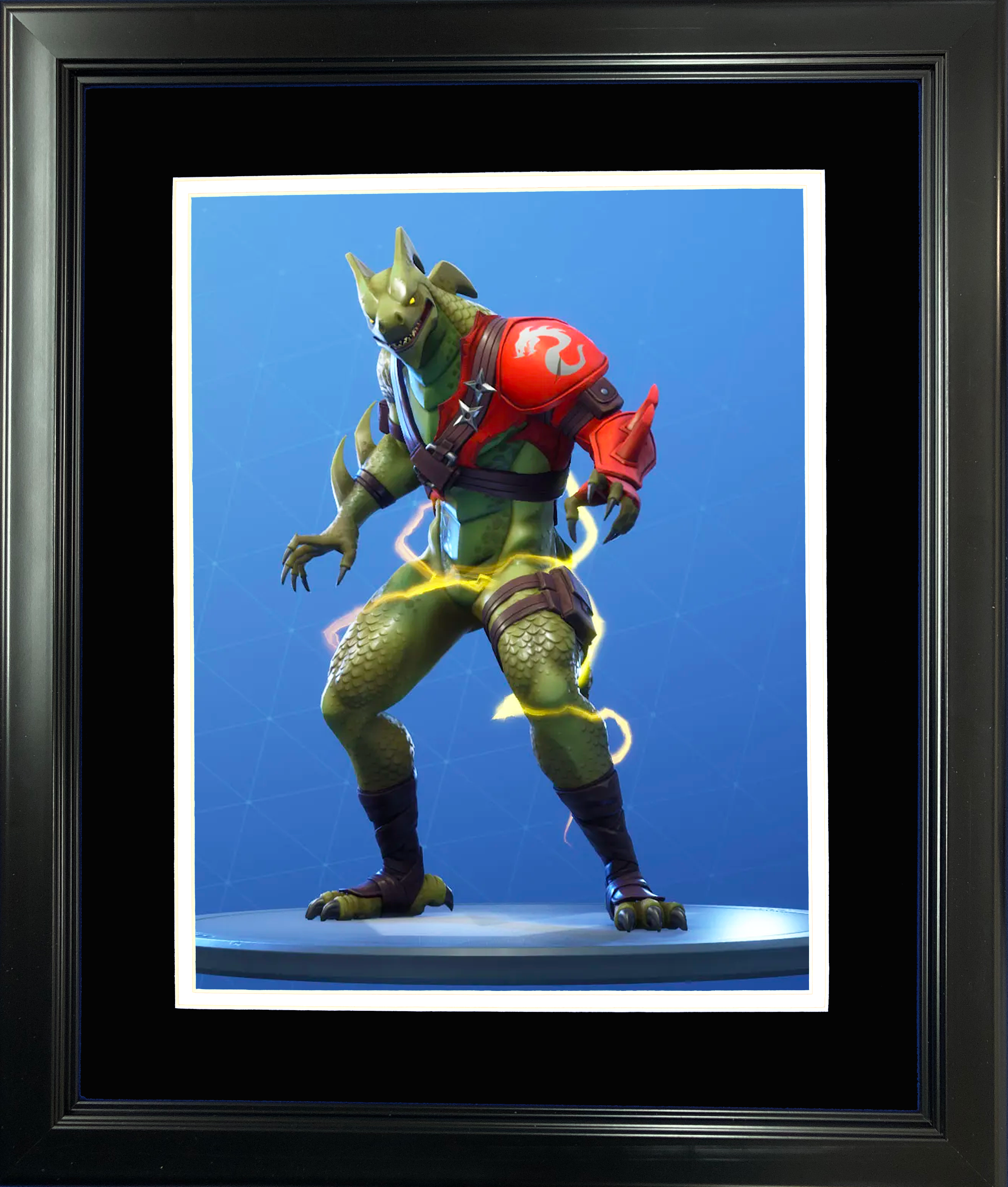 Framed Hybrid Stage 4 Legendary Fortnite Skin 11"x14" Video Game Photo