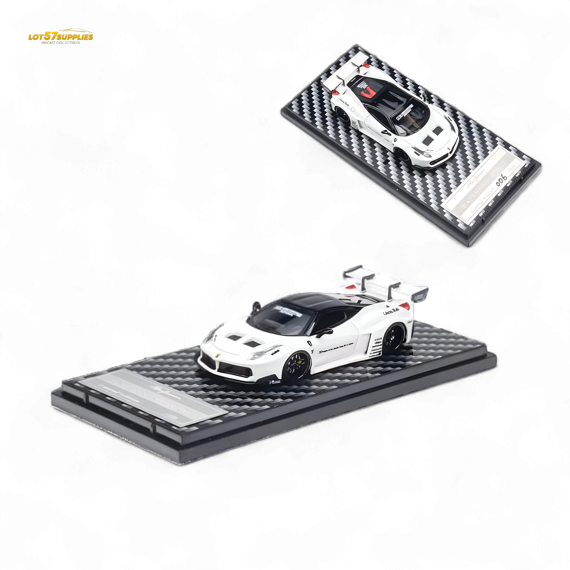 QIDIAN 458 LBWK GT Resin Model Limited to 199 Pcs White 1:64