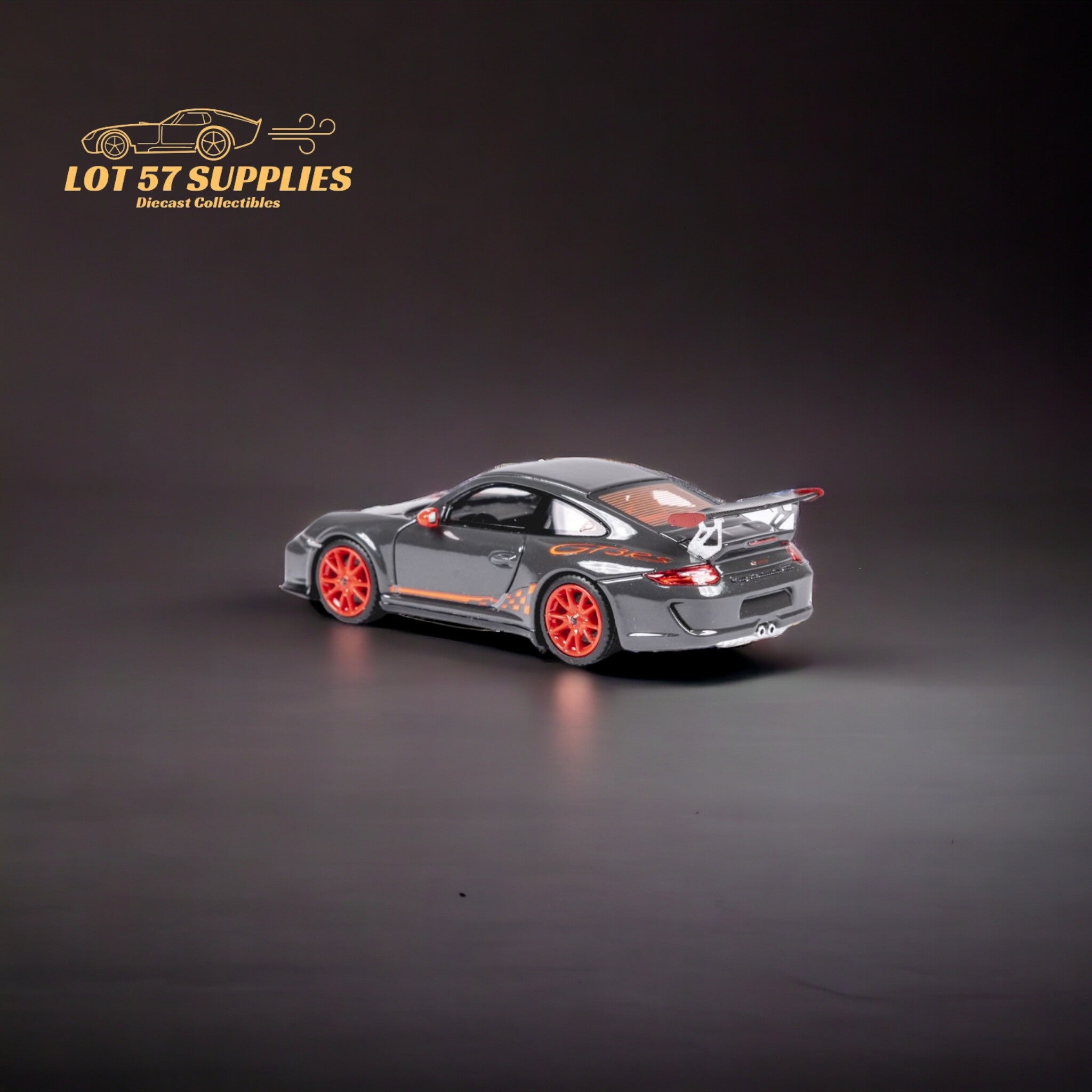 Cars' Lounge Porsche 997.2 GT3 RS Meteor Grey Metallic GRAUSCHWARZ 1:64 Resin Limited to 299 Pcs