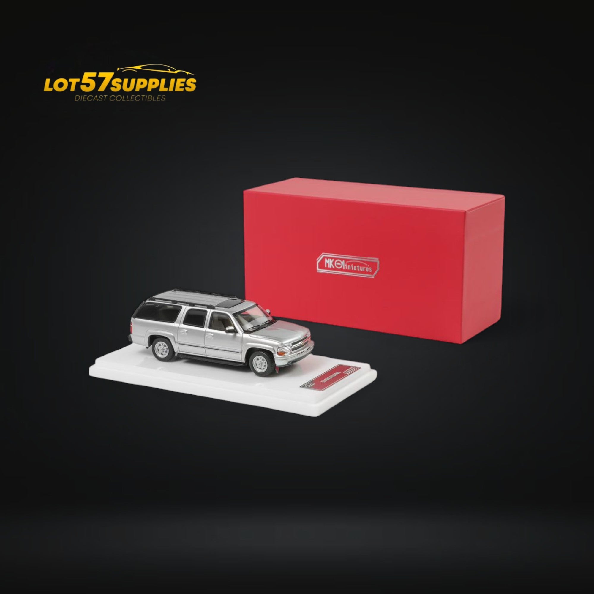 MK Miniatures Chevrolet Suburban in Silver 1:64