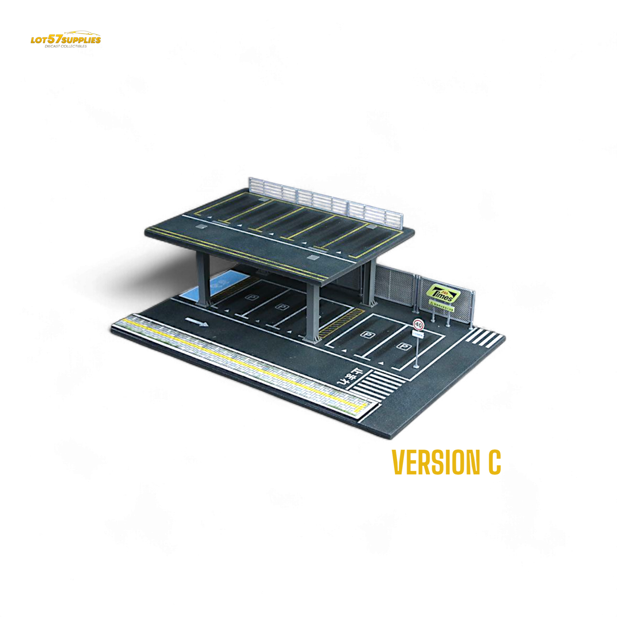 MoreArt STEEL STRUCTURE PLATFORM PARKING SCENE Version C 1:64 MO923003