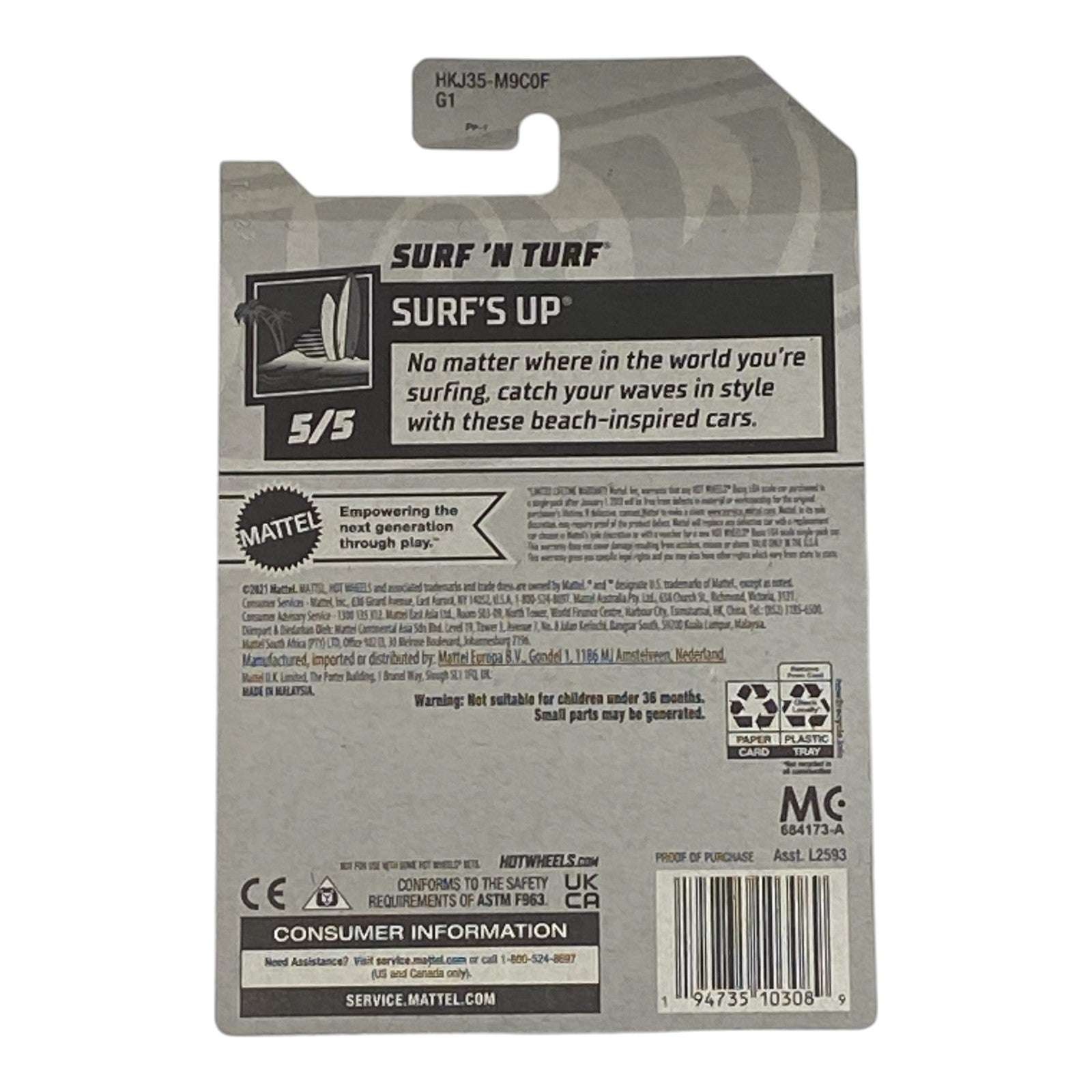 Hot Wheels Surf 'N Turf - Surf's Up Series 5/5