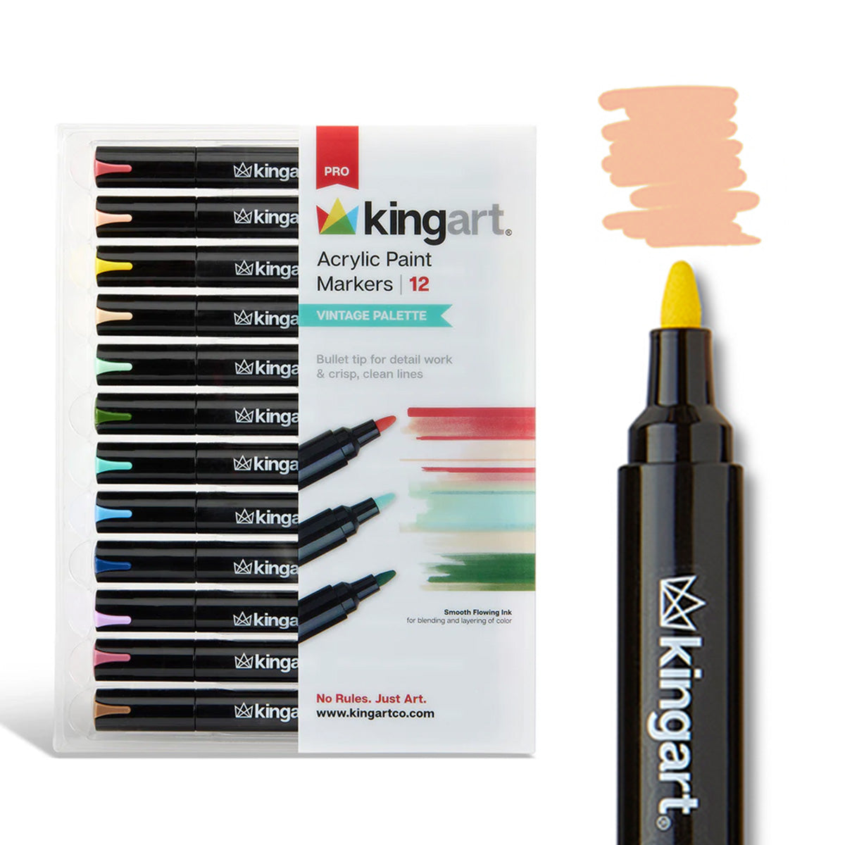 Acrylic Paint Markers 12 Vintage Colors