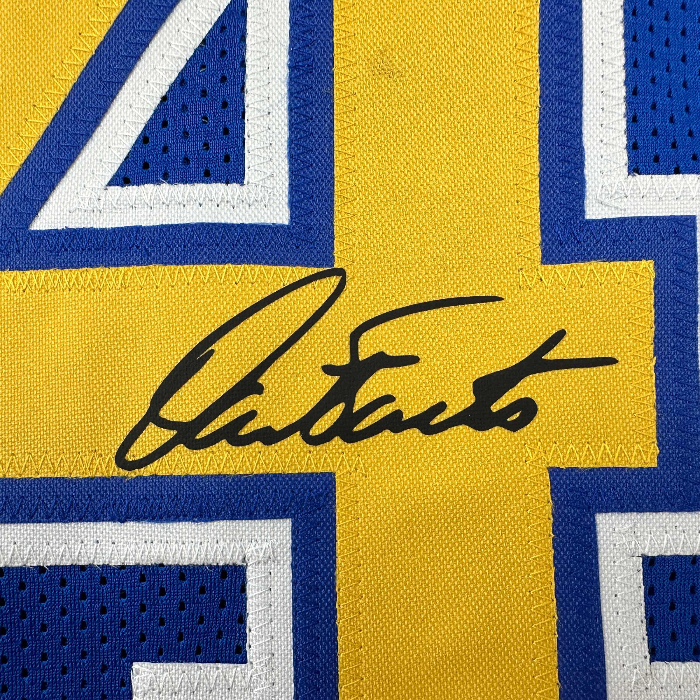 Facsimile Autographed Dan Fouts San Diego Blue Reprint Laser Auto Football Jersey Size Men's XL