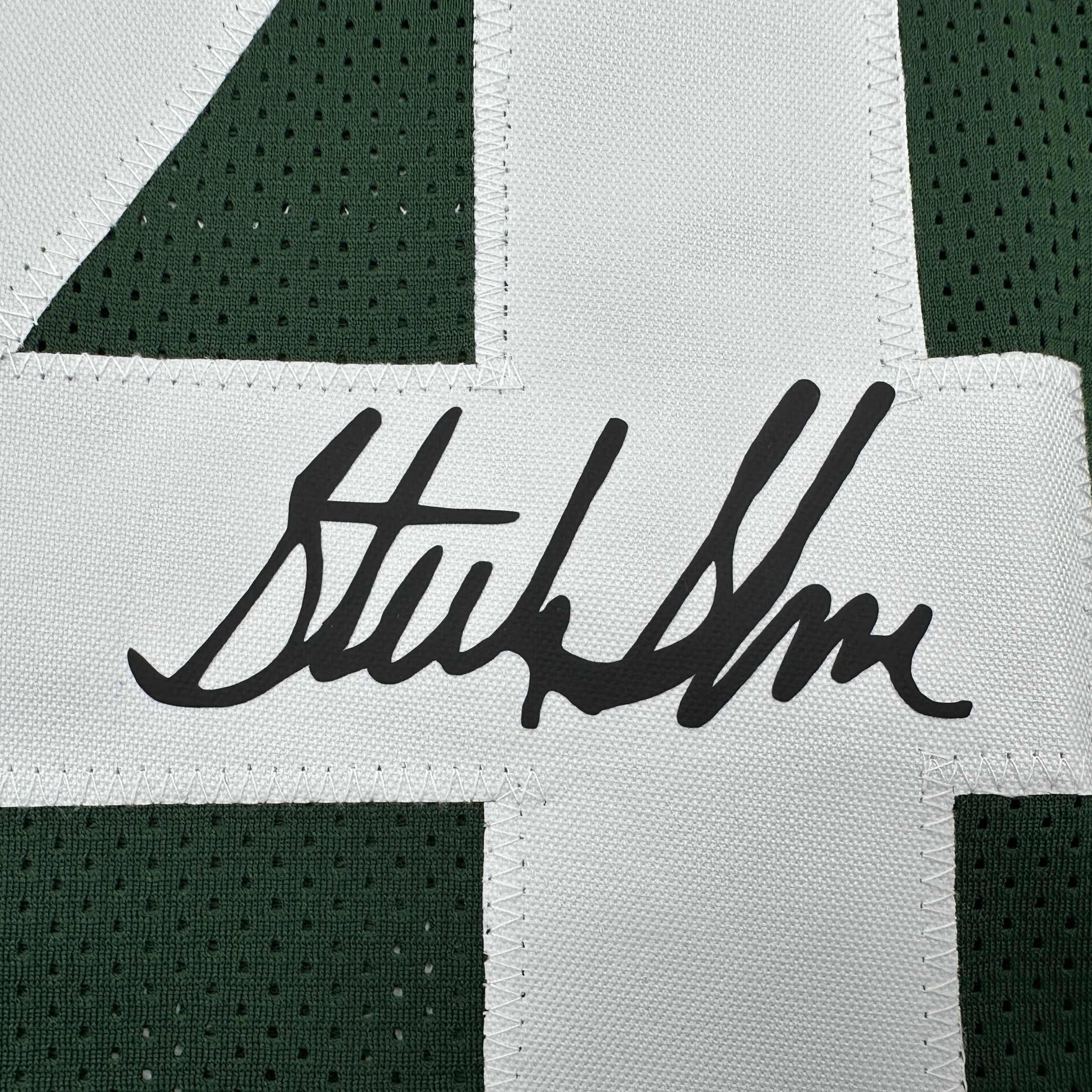 Facsimile Autographed Sterling Sharpe Green Bay Green Reprint Laser Auto Football Jersey Size Men's XL
