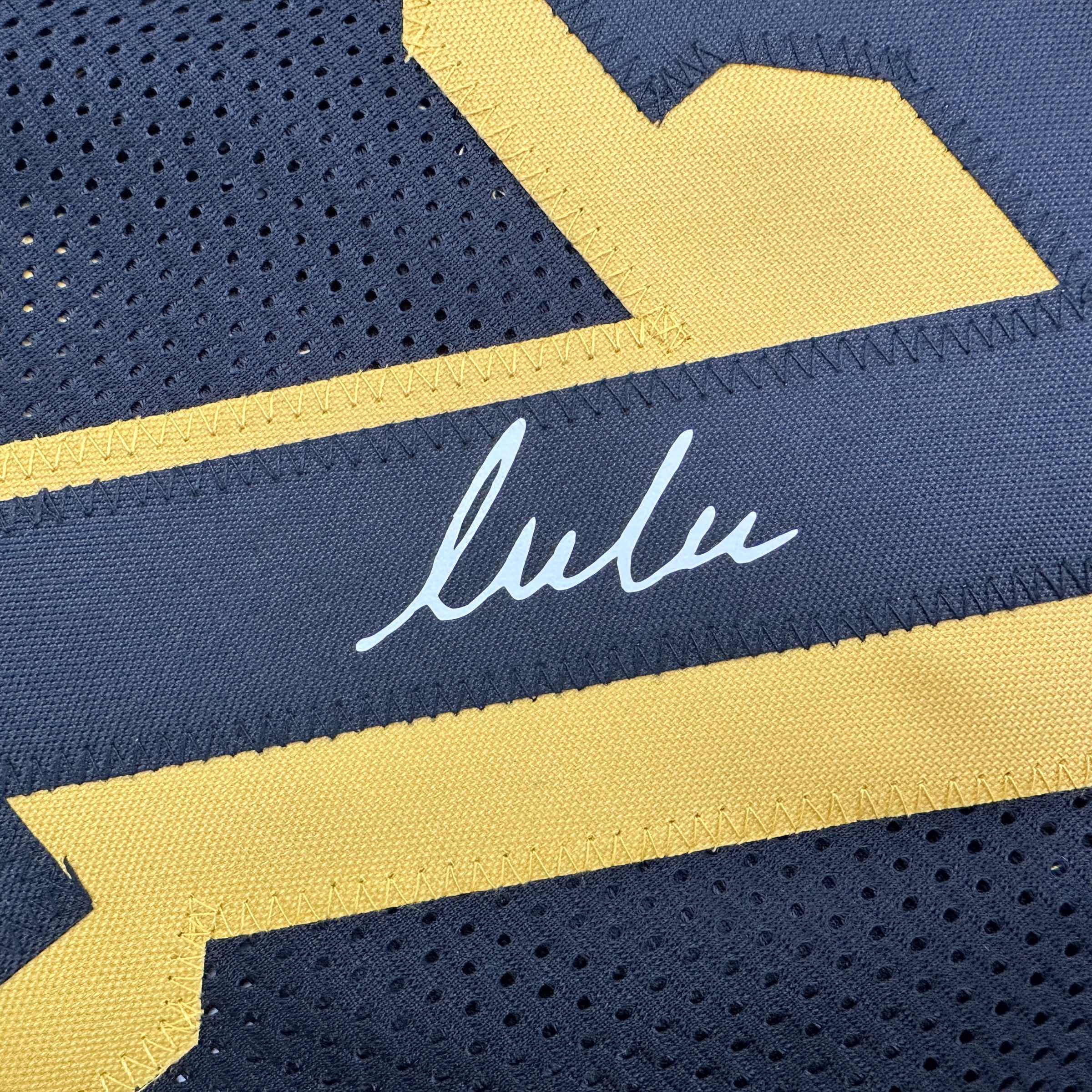 Facsimile Autographed Luka Doncic Los Angeles LA Black Mamba Reprint Laser Auto Basketball Jersey Size Men's XL